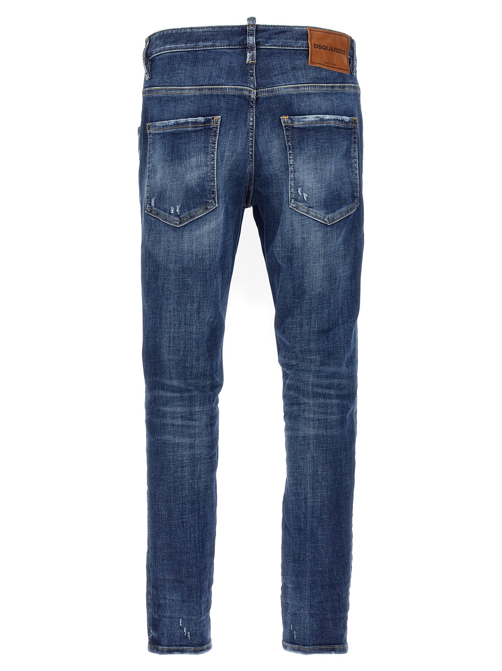 Dsquared² Blaue Baumwoll-Skinny-Jeans