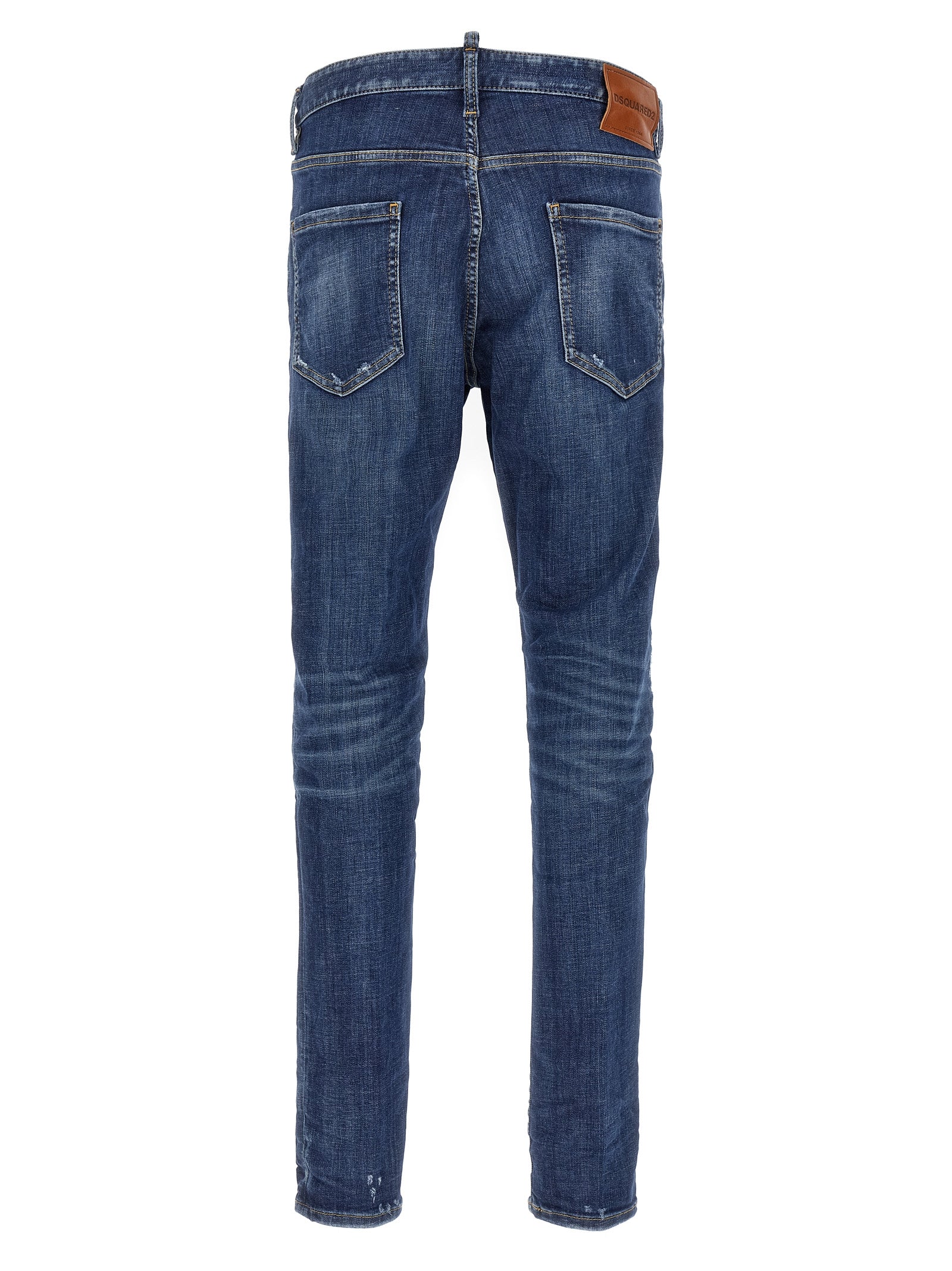 Dsquared² Blaue Baumwoll-Jeans im Slim Fit