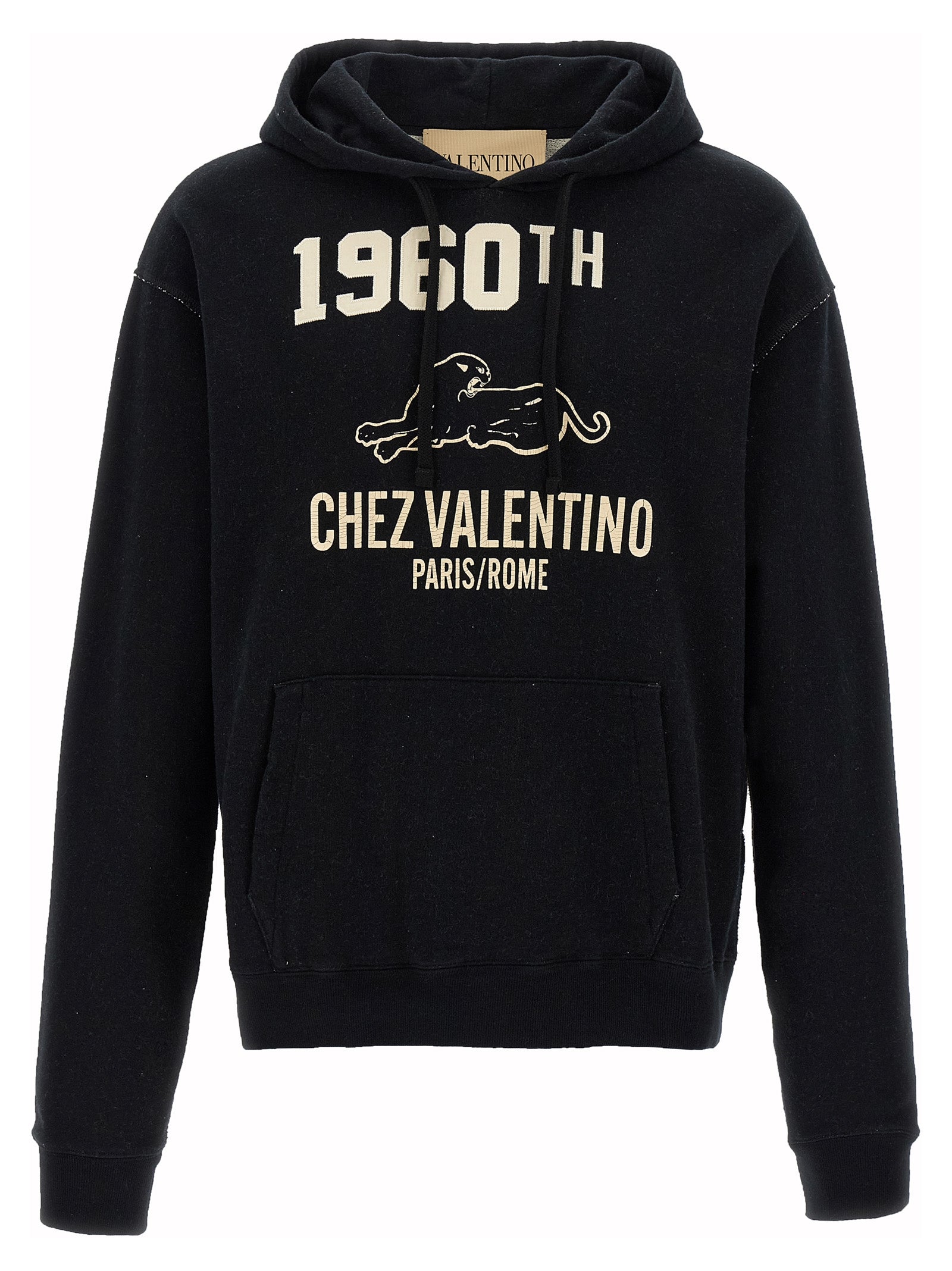 Valentino Garavani Schwarzer Baumwoll-Sweatshirt
