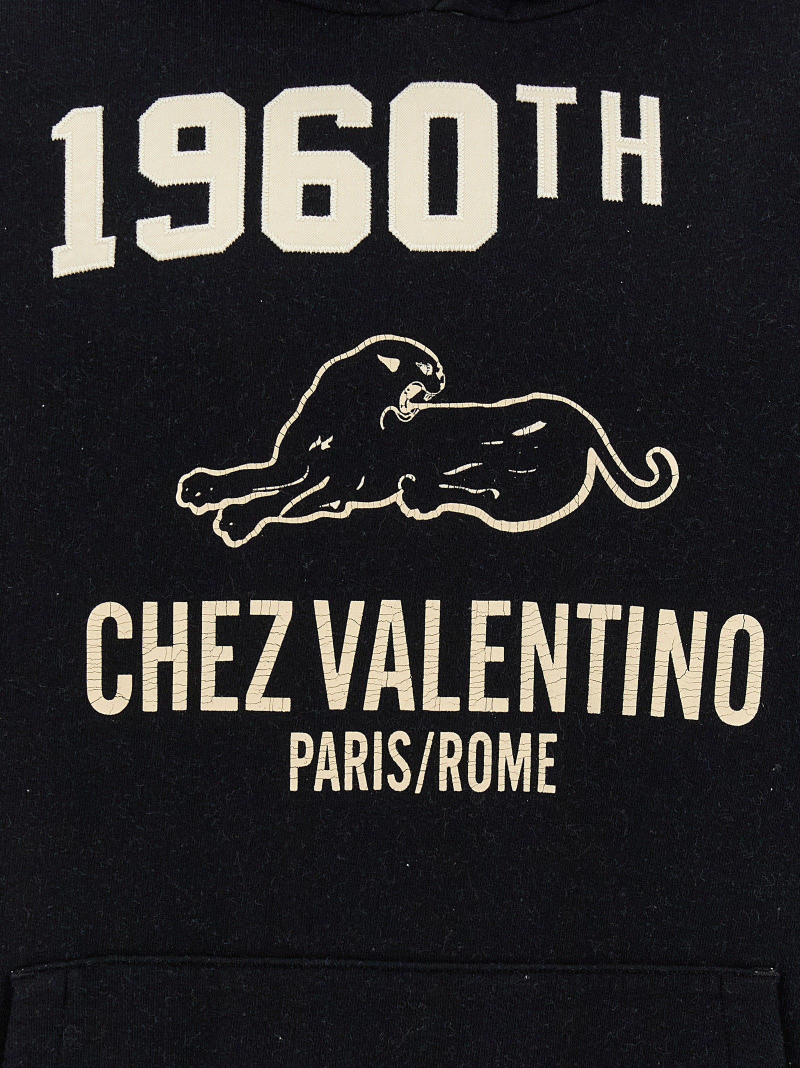Valentino Garavani Schwarzer Baumwoll-Sweatshirt