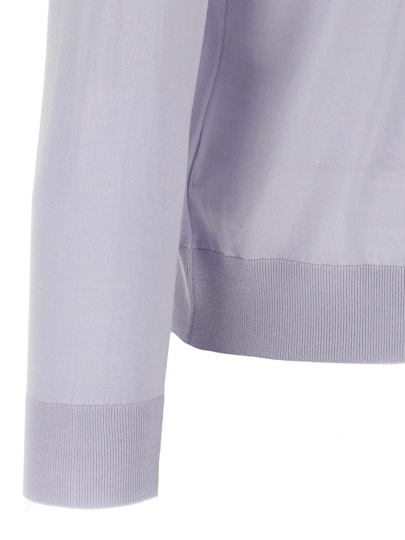 Kiton Blaues Woll-Poloshirt
