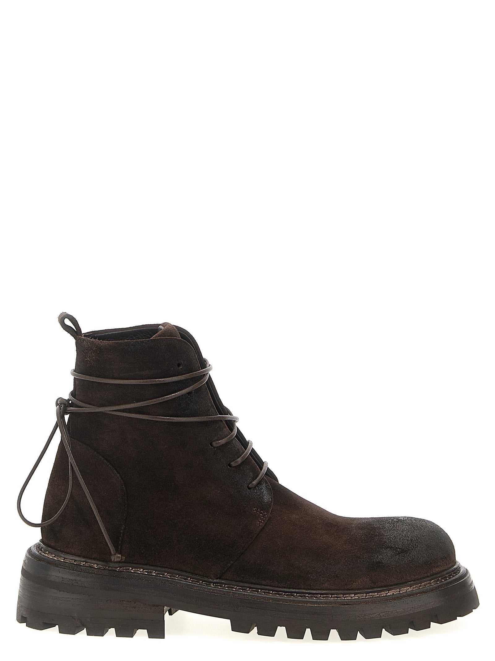 Marsell Braune Chelsea Boots aus Baumwolle