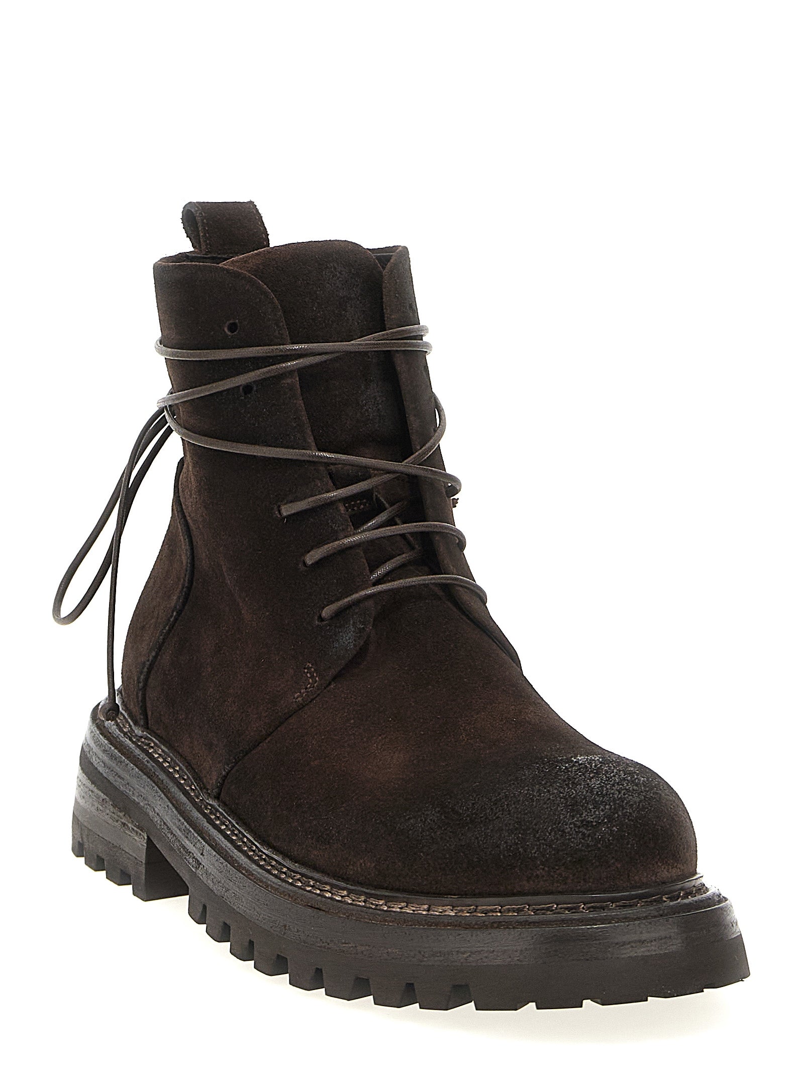 Marsell Braune Chelsea Boots aus Baumwolle