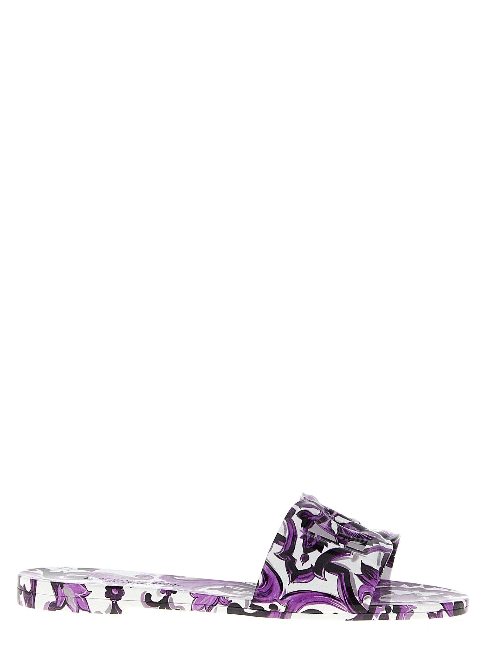 Dolce & Gabbana Lila Plateau-Sandalen