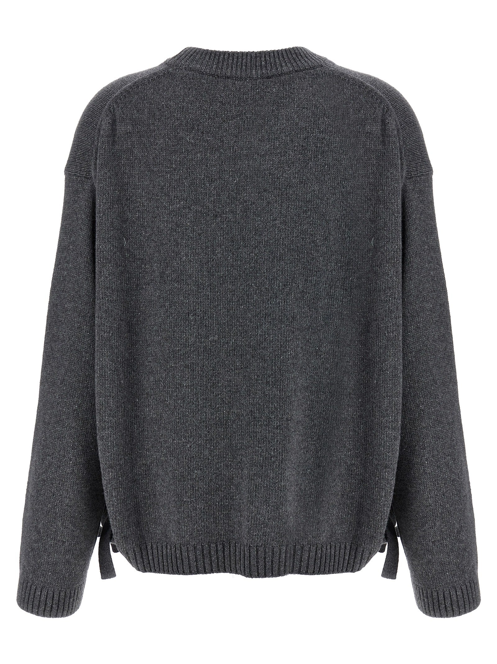 Ganni Grauer Wollcardigan