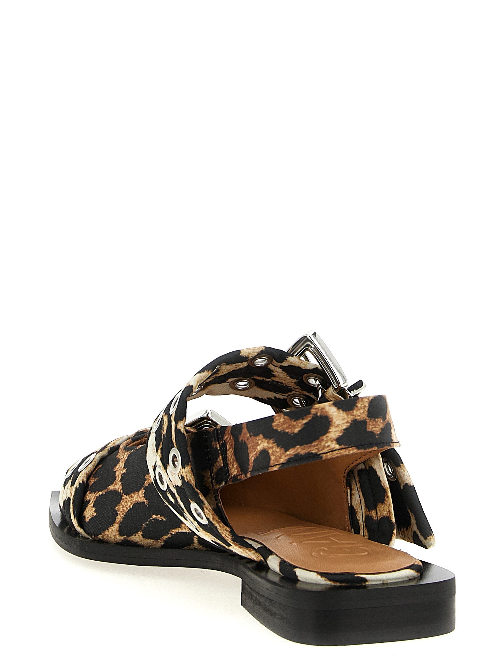 Ganni Mehrfarbige Ballerinas aus Polyester