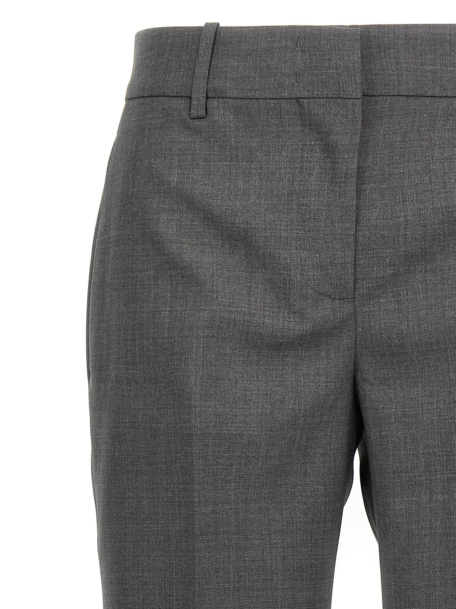 Ermanno Scervino Graue Hose aus reiner Schurwolle