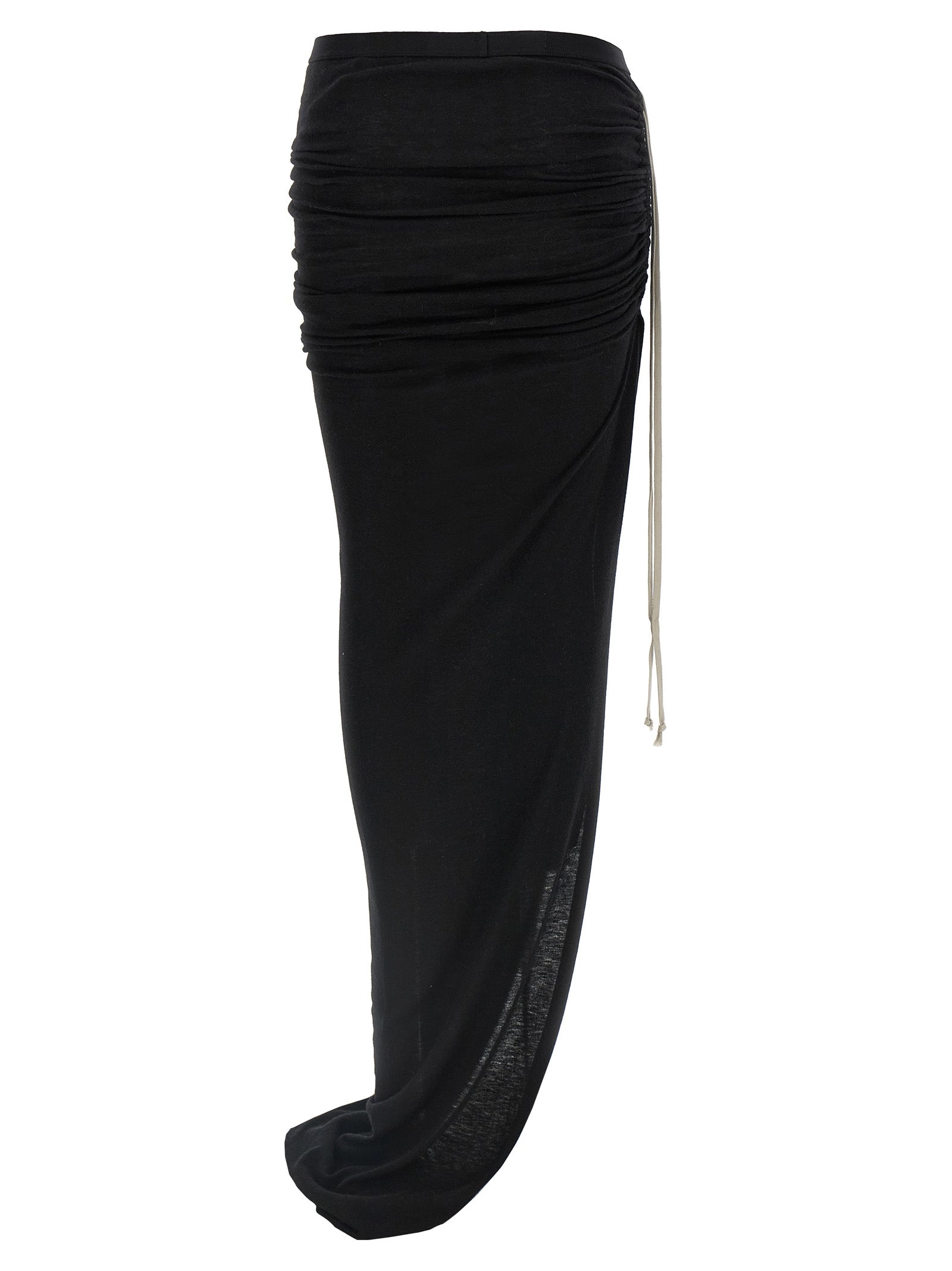 Rick Owens Schwarzer Woll-Minirock