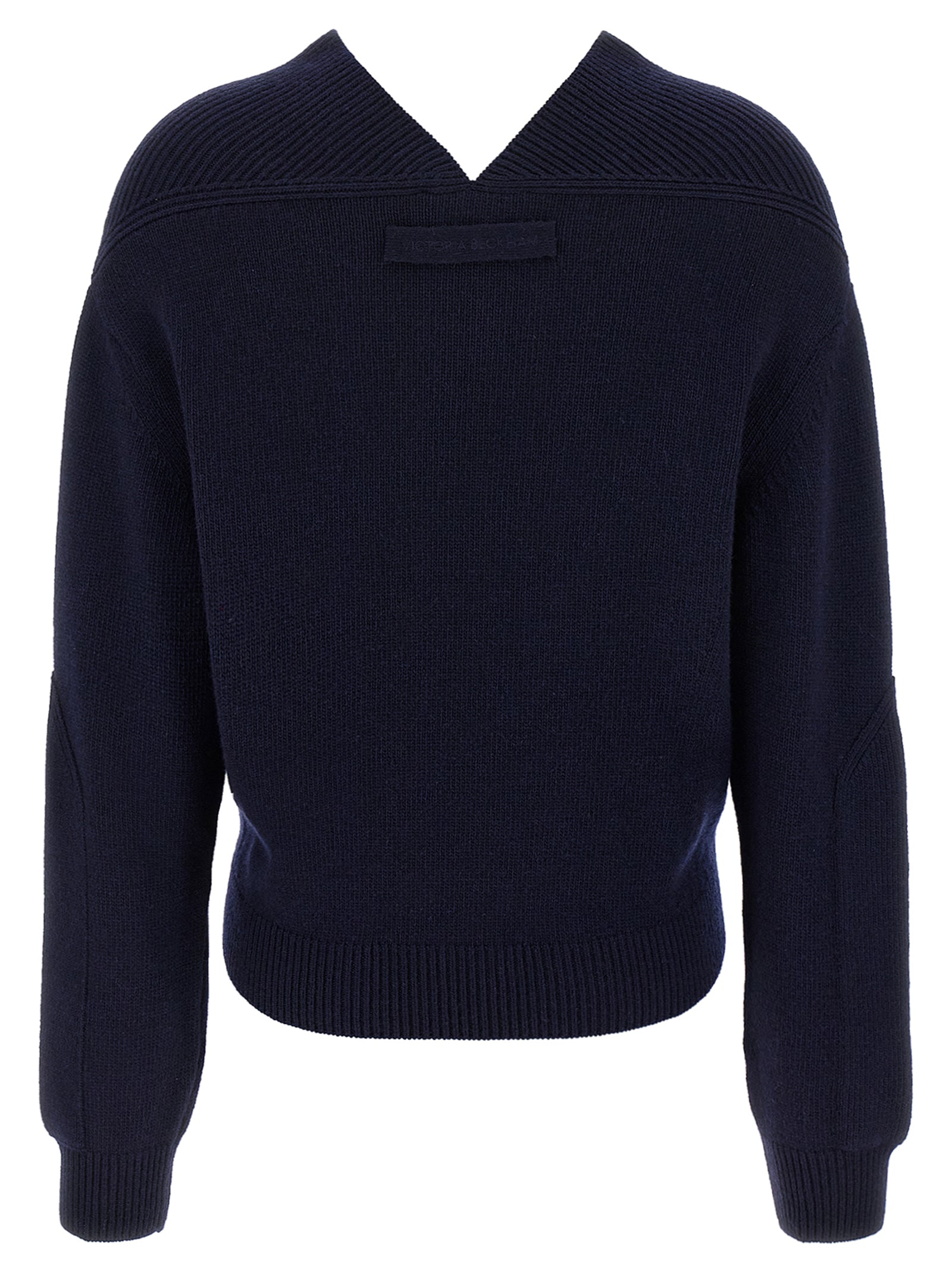 Victoria Beckham Blauer Wollcardigan