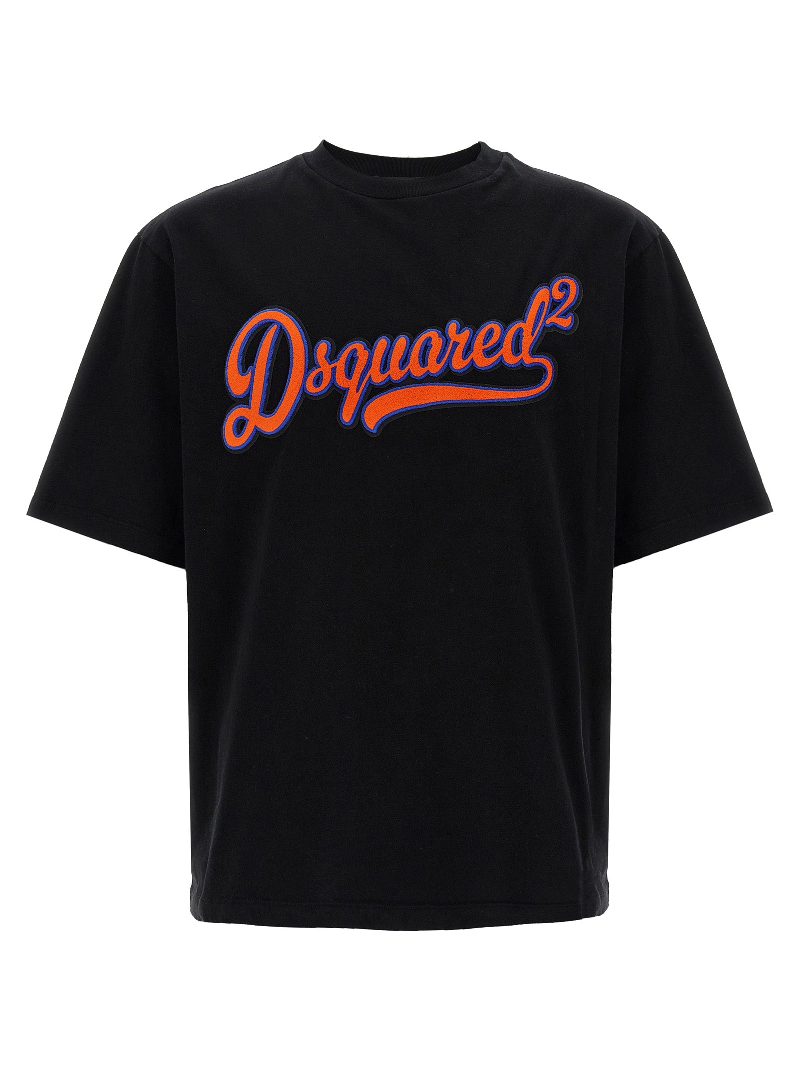 Dsquared² Schwarzes Baumwoll-T-Shirt