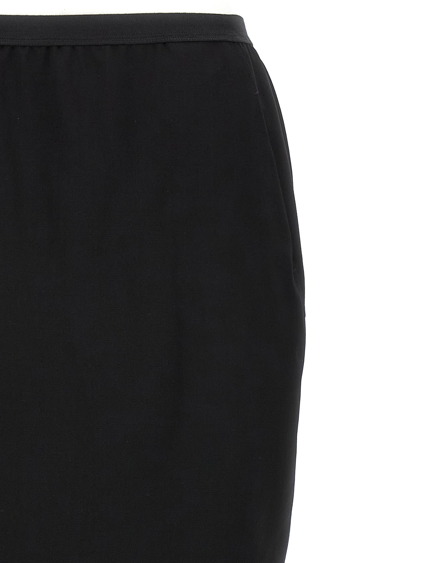 Rick Owens Schwarzer Woll-Minirock