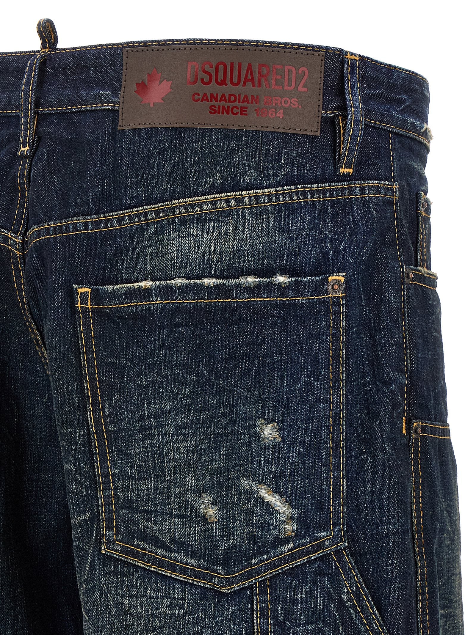 Dsquared² Blaue Baumwolljeans Denim