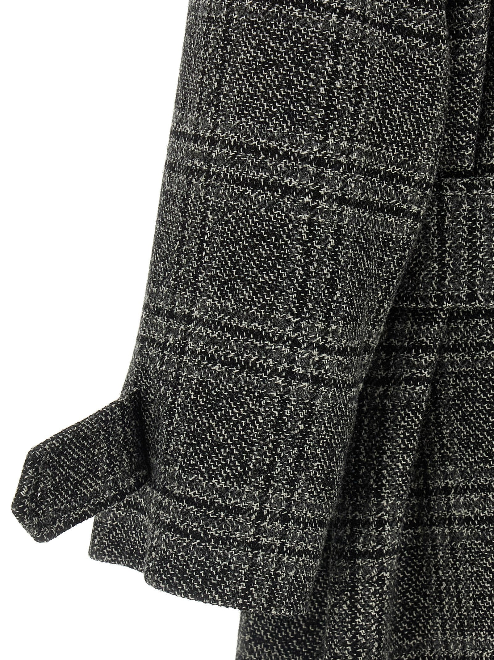 Balenciaga Schwarzer Wollmantel
