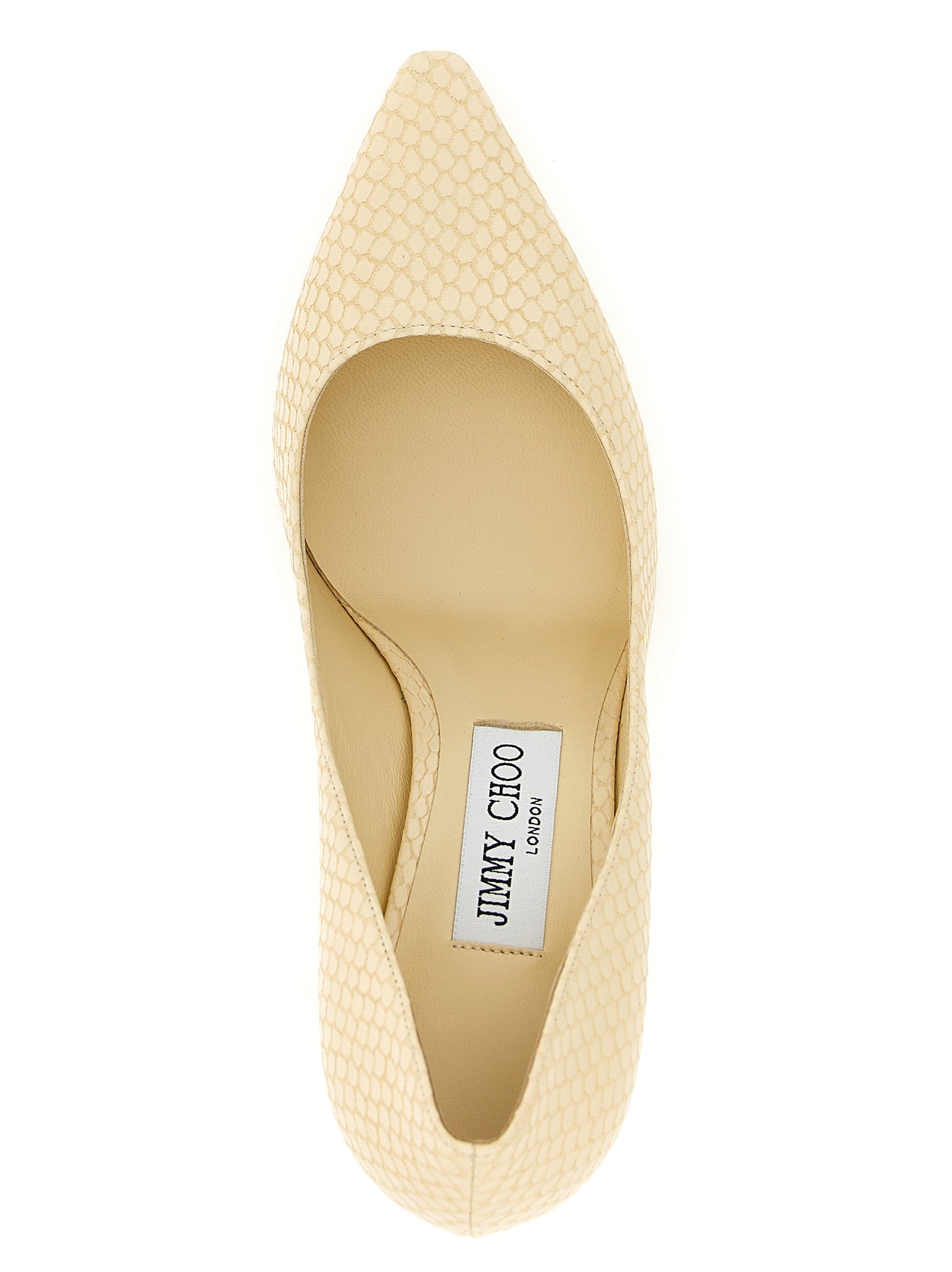 Jimmy Choo Zweifarbige Leder-Pumps mit hohem Absatz