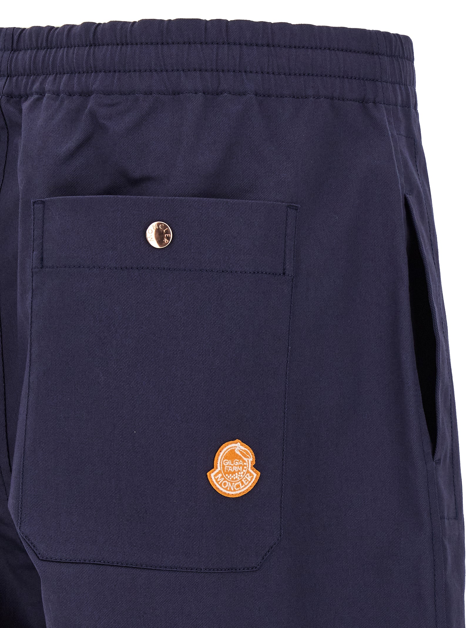 MONCLER GENIUS Blaue Baumwoll-Freizeithose