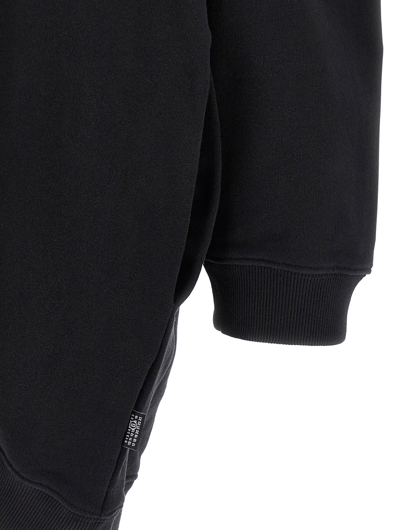 MM6 Maison Margiela Schwarzes kurzes Baumwollkleid