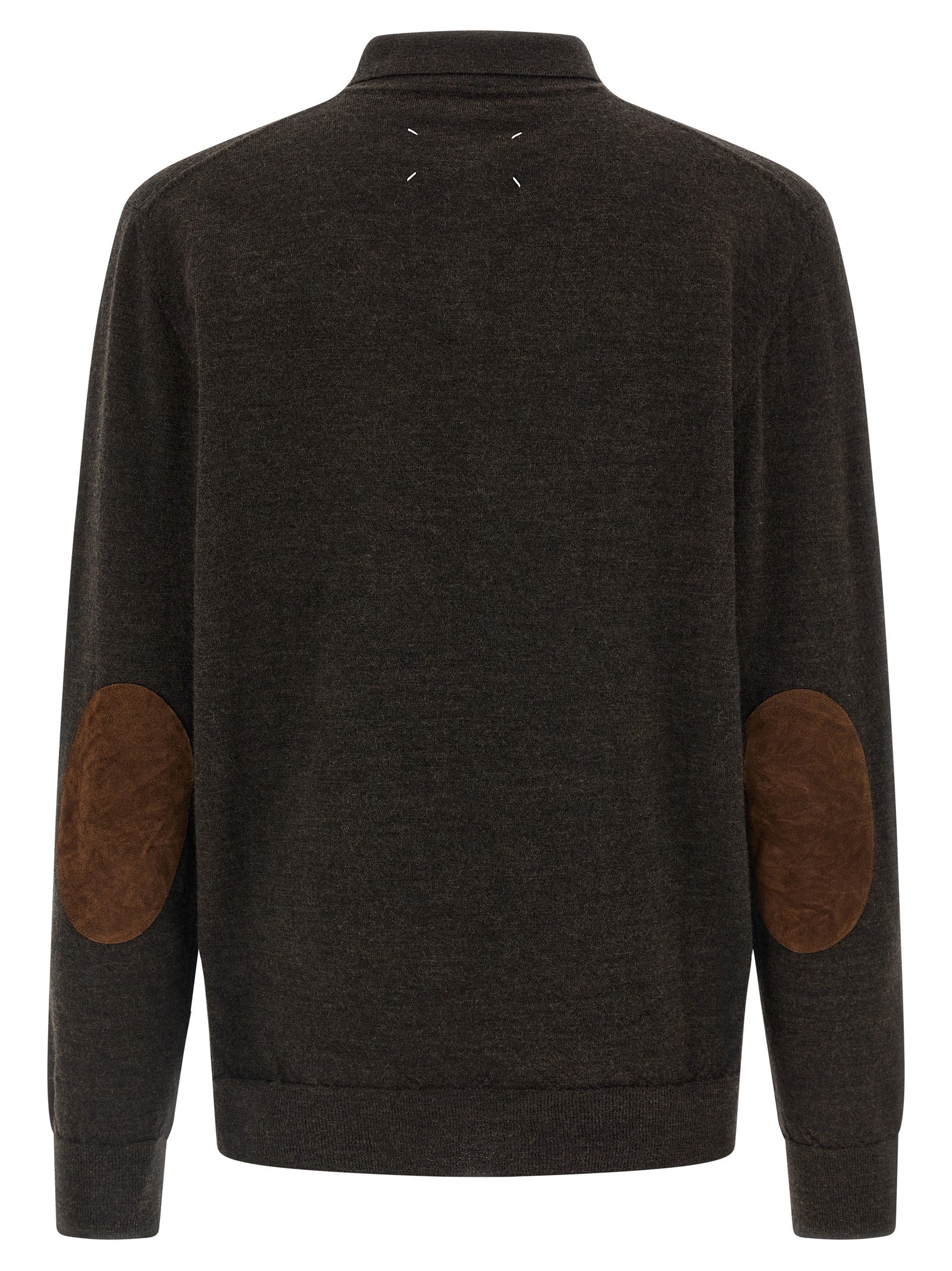 Maison Margiela Braunes Woll-Poloshirt