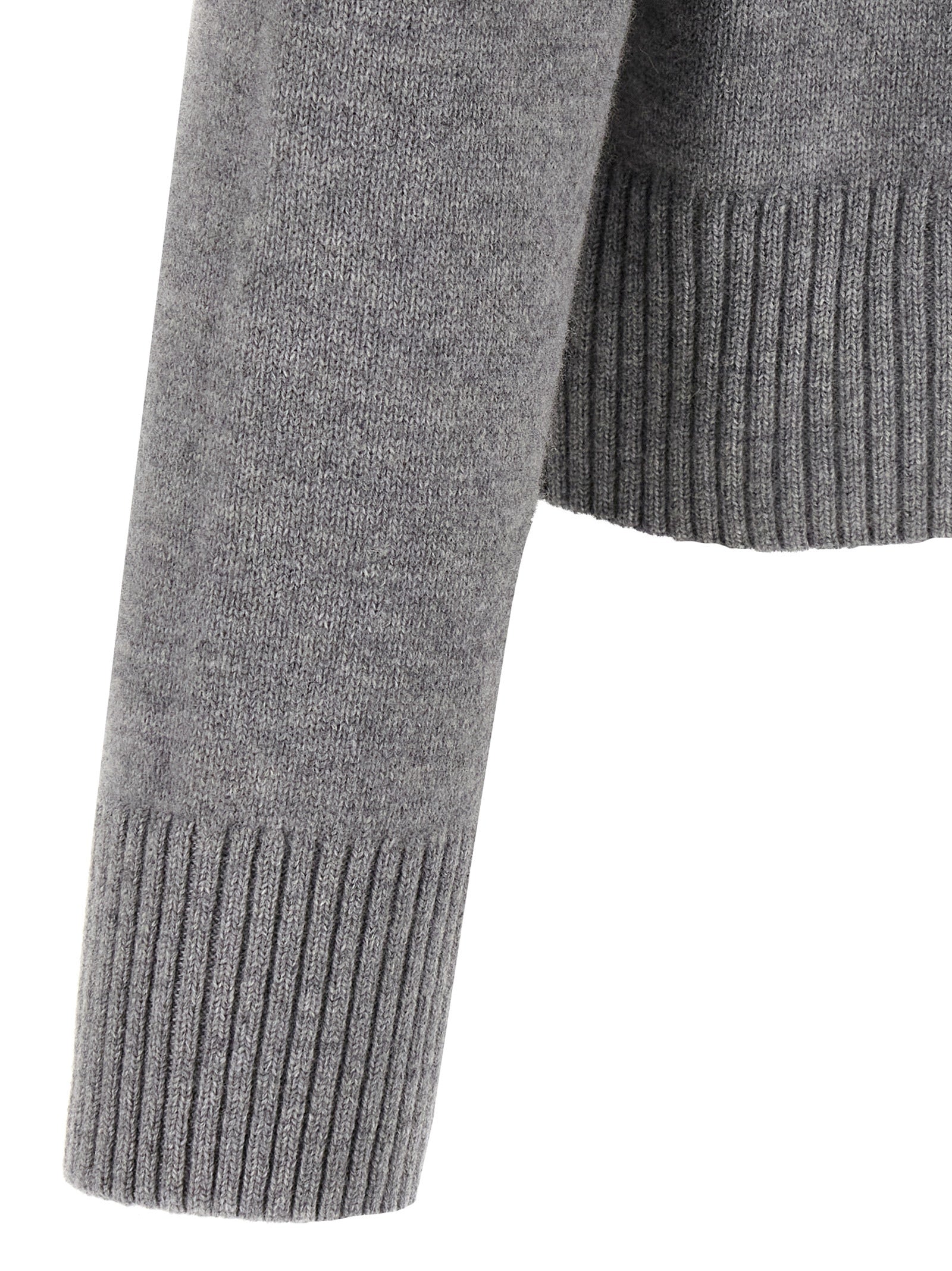 Ami Paris Grauer Wollcardigan