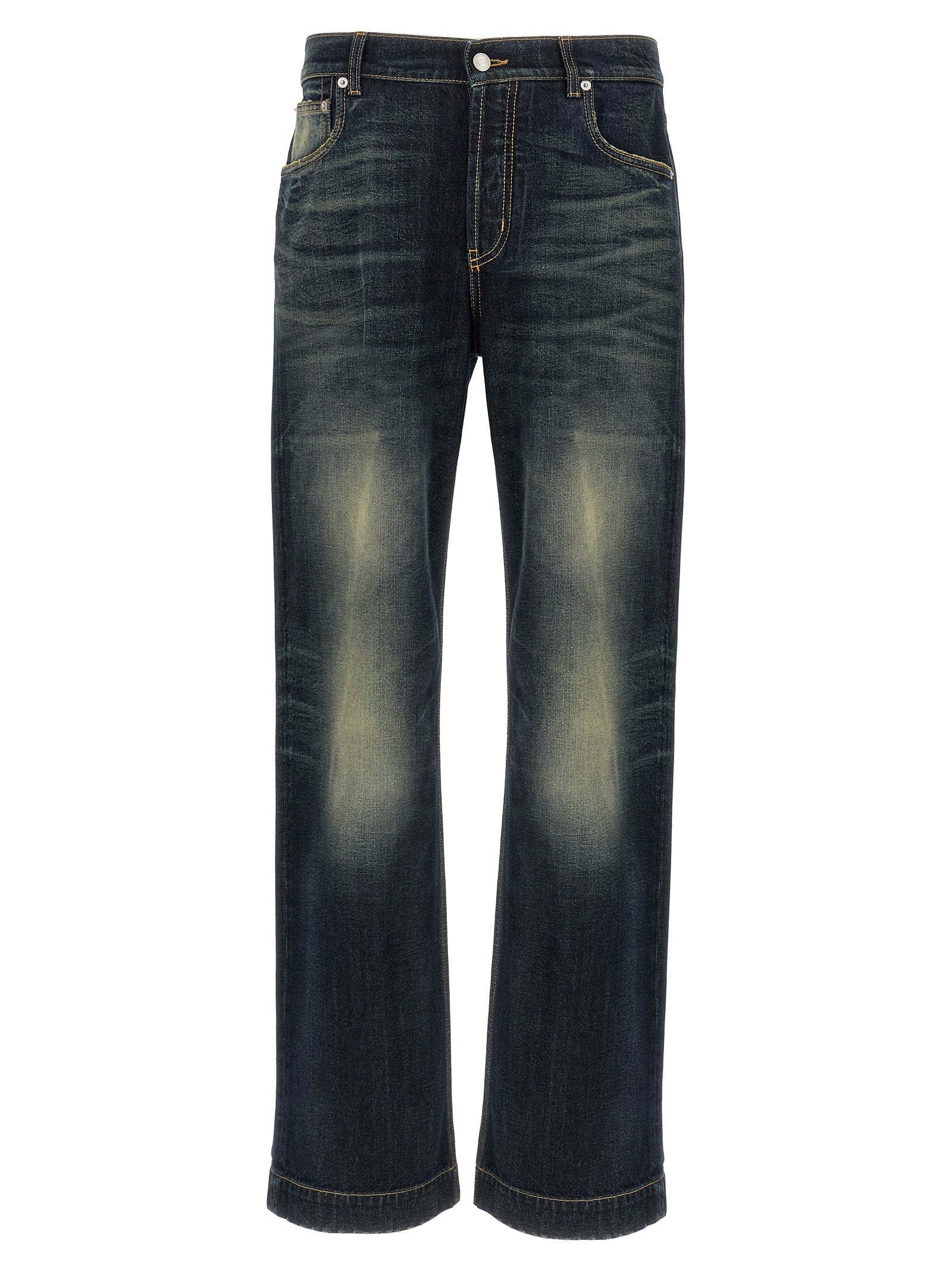 Alexander McQueen Blaue Baumwolljeans Denim