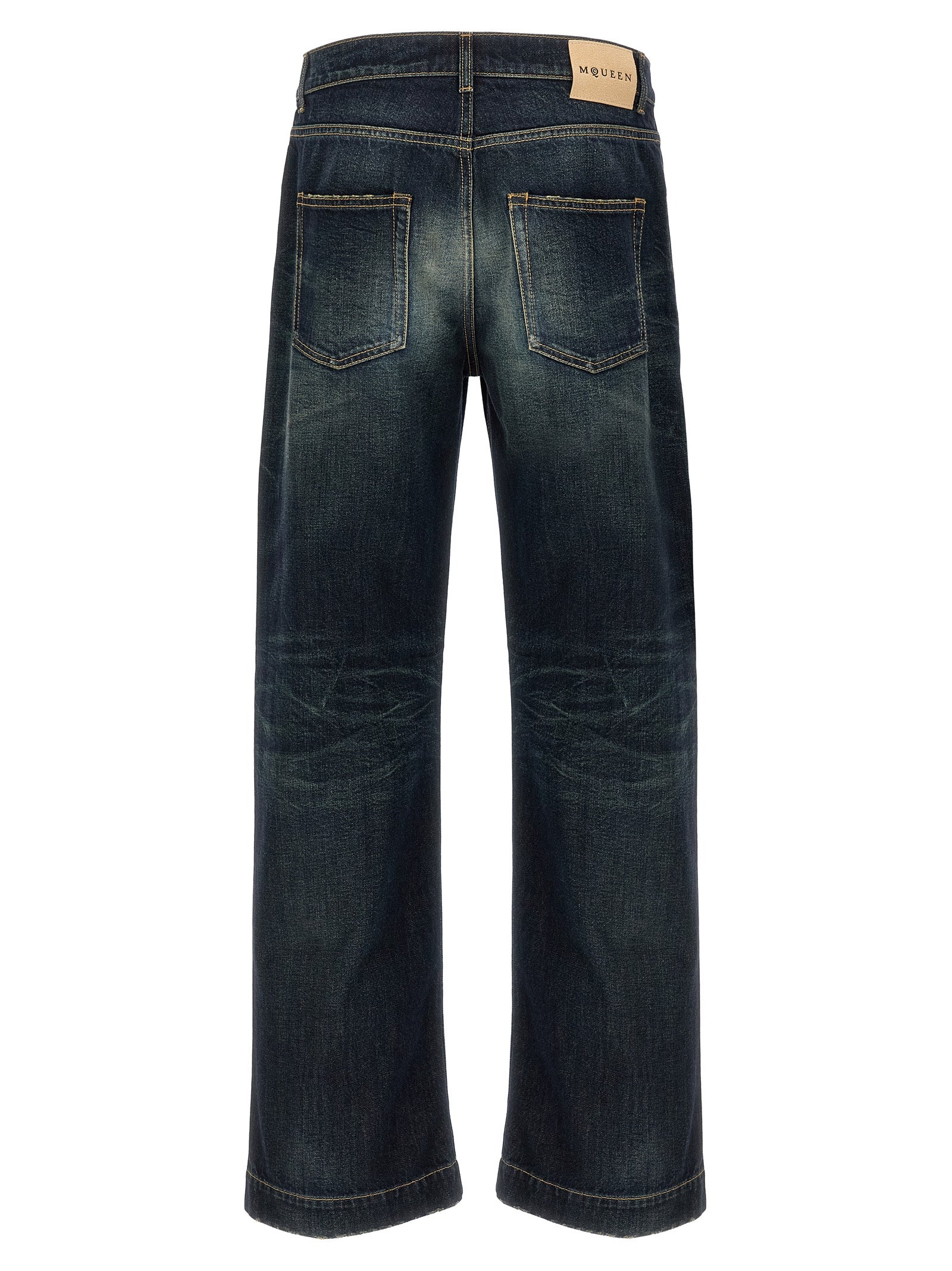 Alexander McQueen Blaue Baumwolljeans Denim