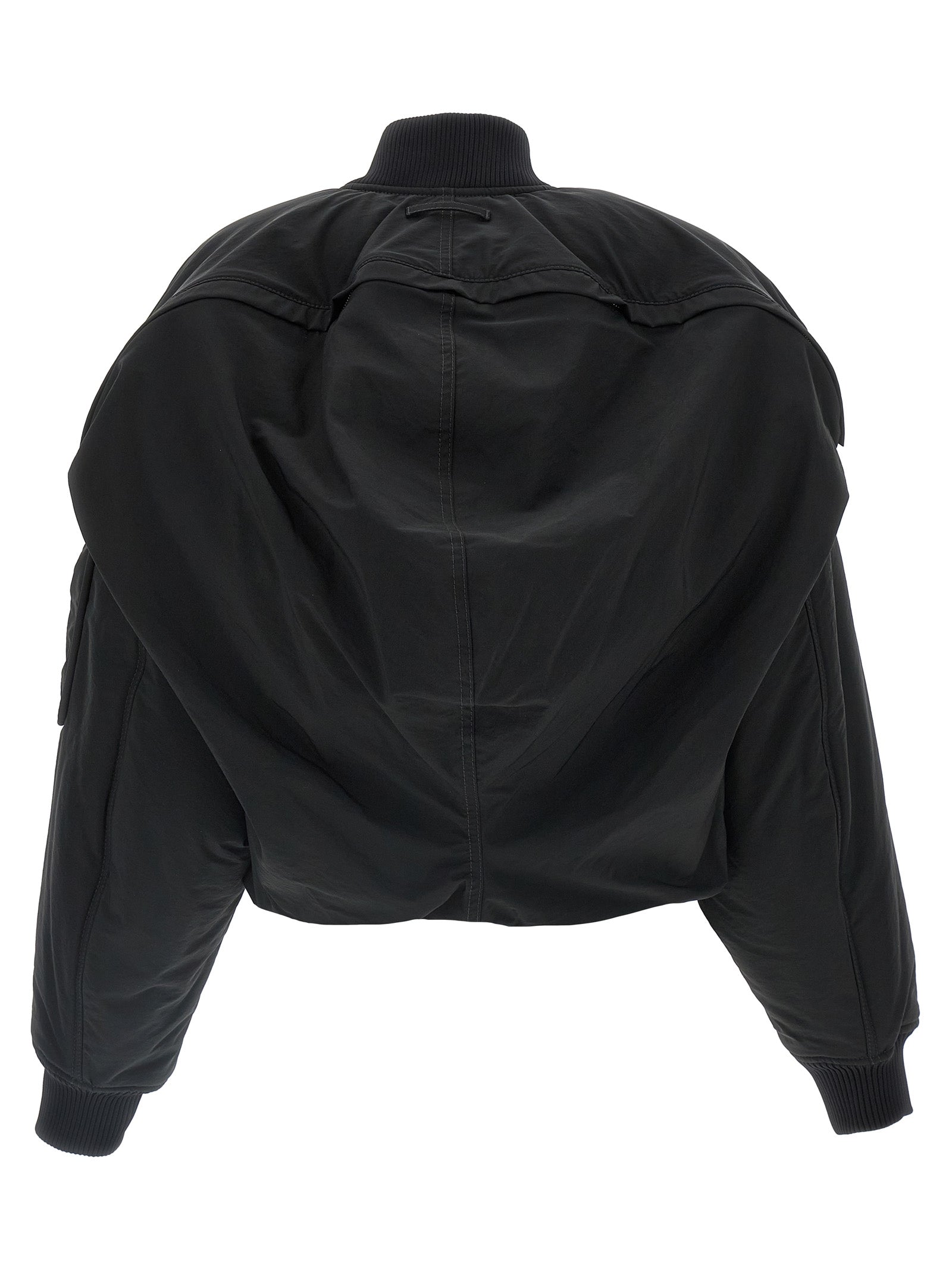 Jean Paul Gaultier Schwarzer Bomber aus Polyethylen