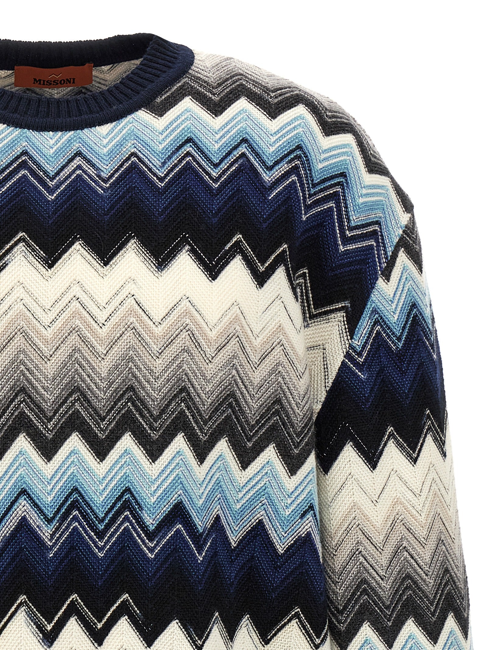 Missoni Mehrfarbige Wollstrickjacke