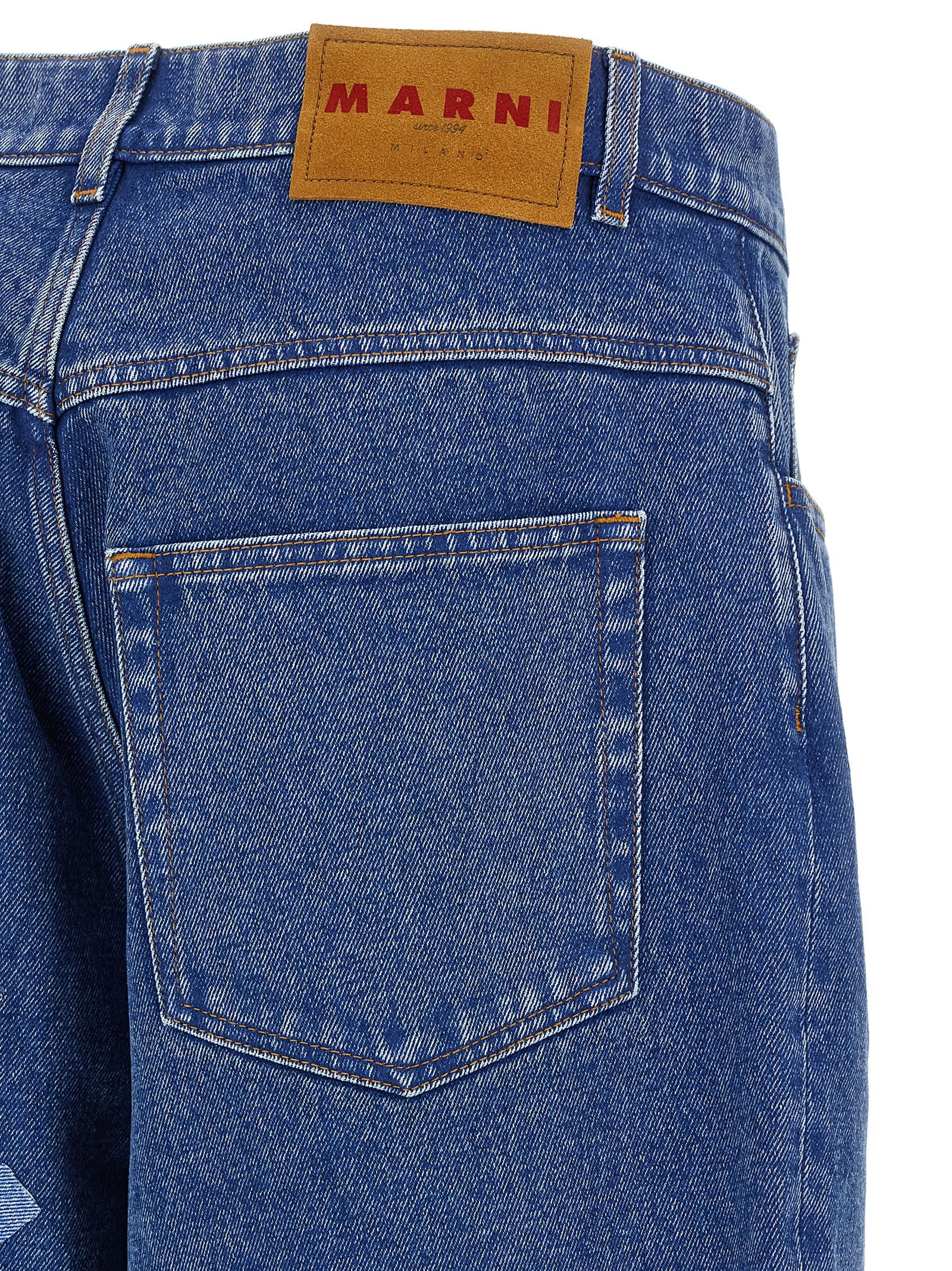 Marni Blaue Baumwolljeans Denim