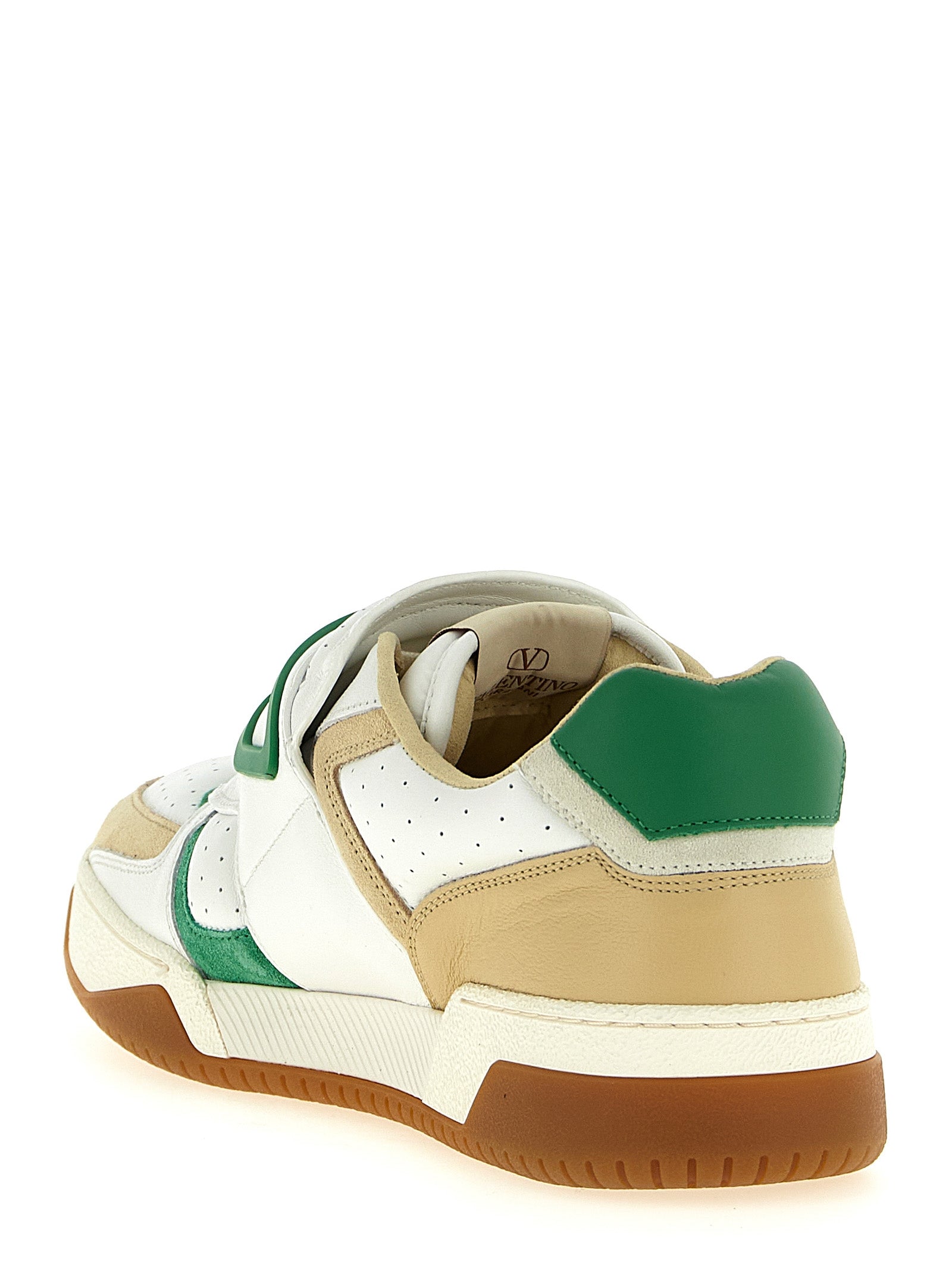 Valentino Garavani Mehrfarbige Leder-Sneaker im Athletic-Stil