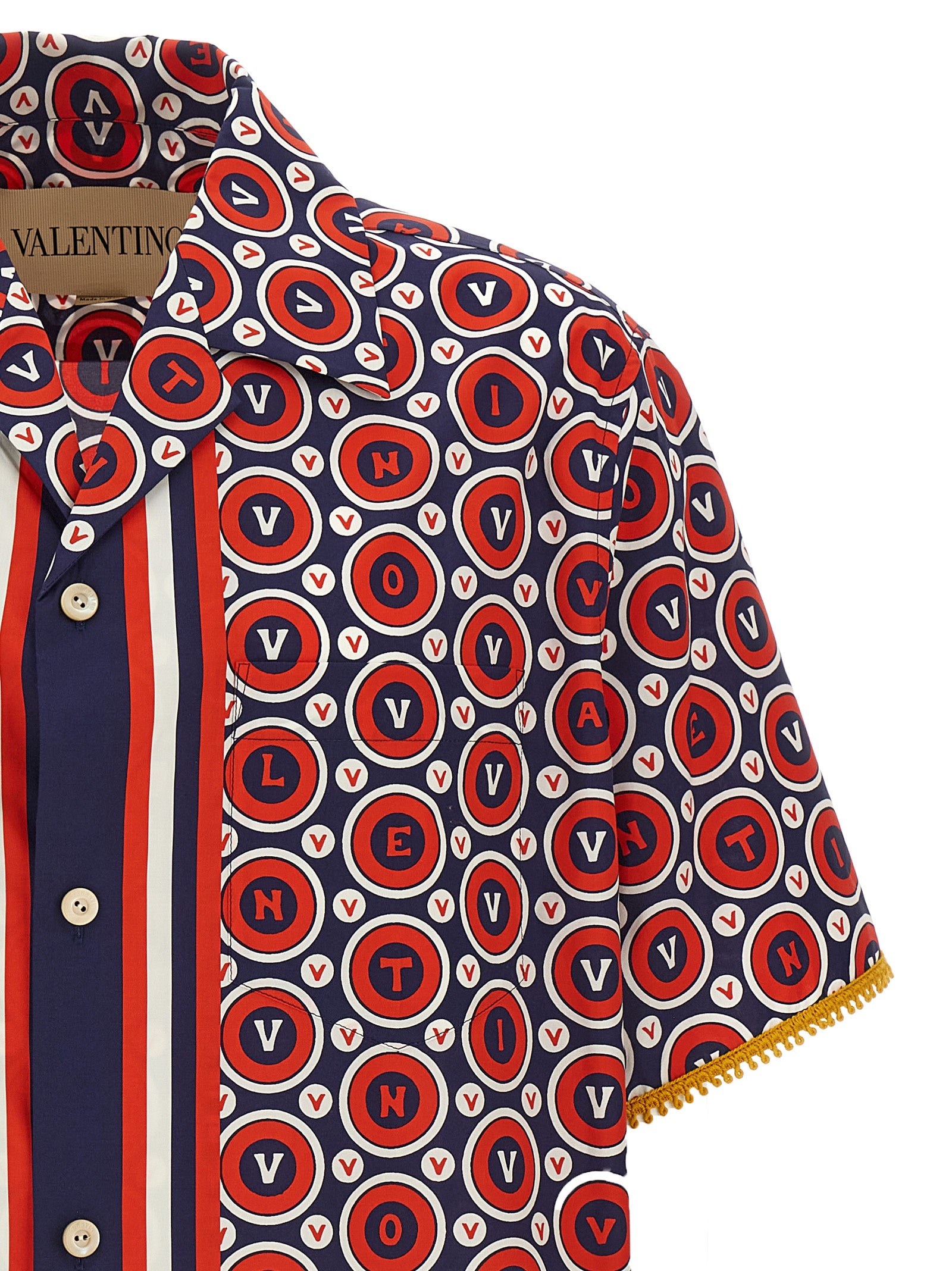 Valentino Garavani Mehrfarbige Baumwollbluse