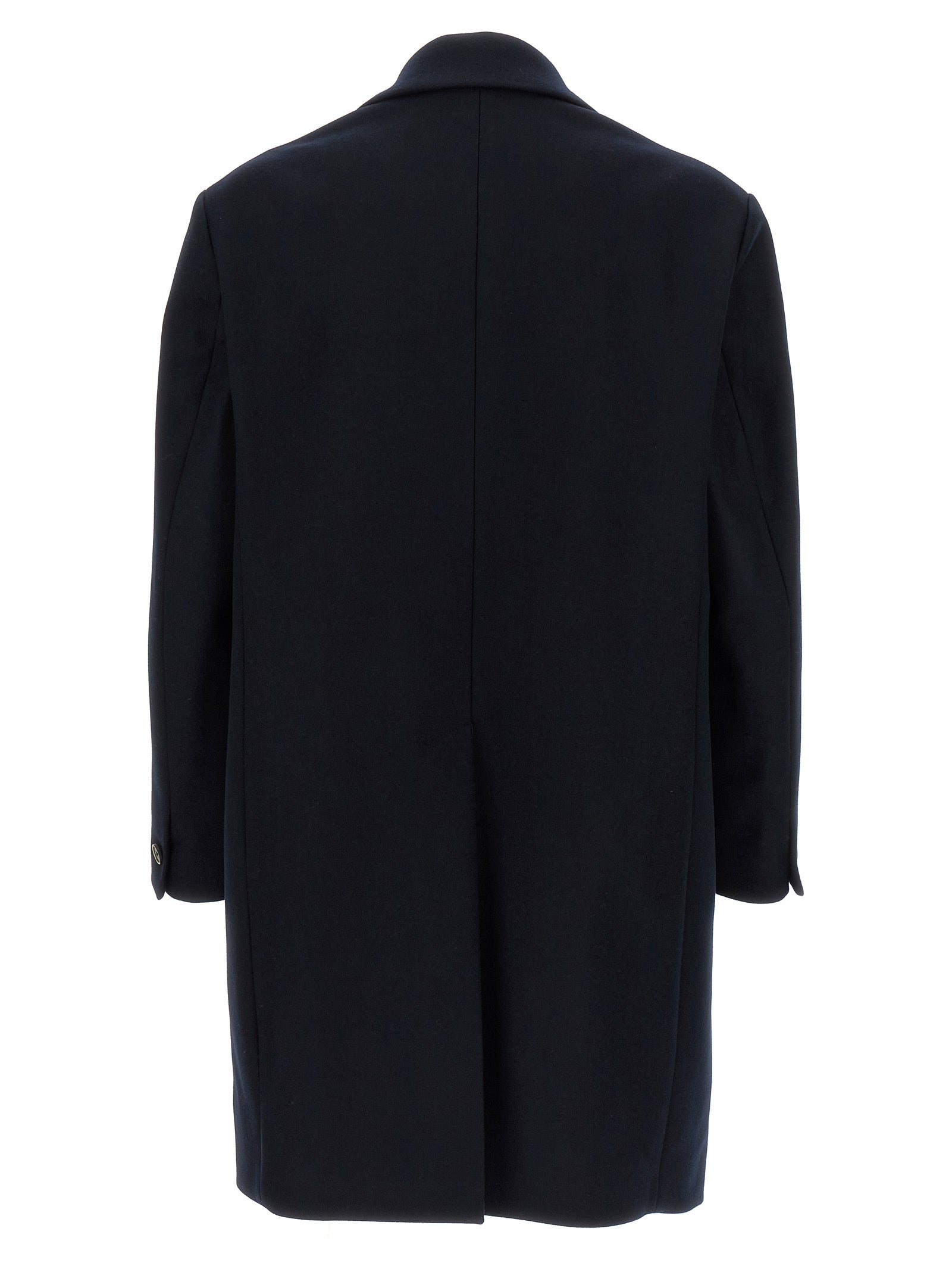 BARENA Blauer Wollmantel
