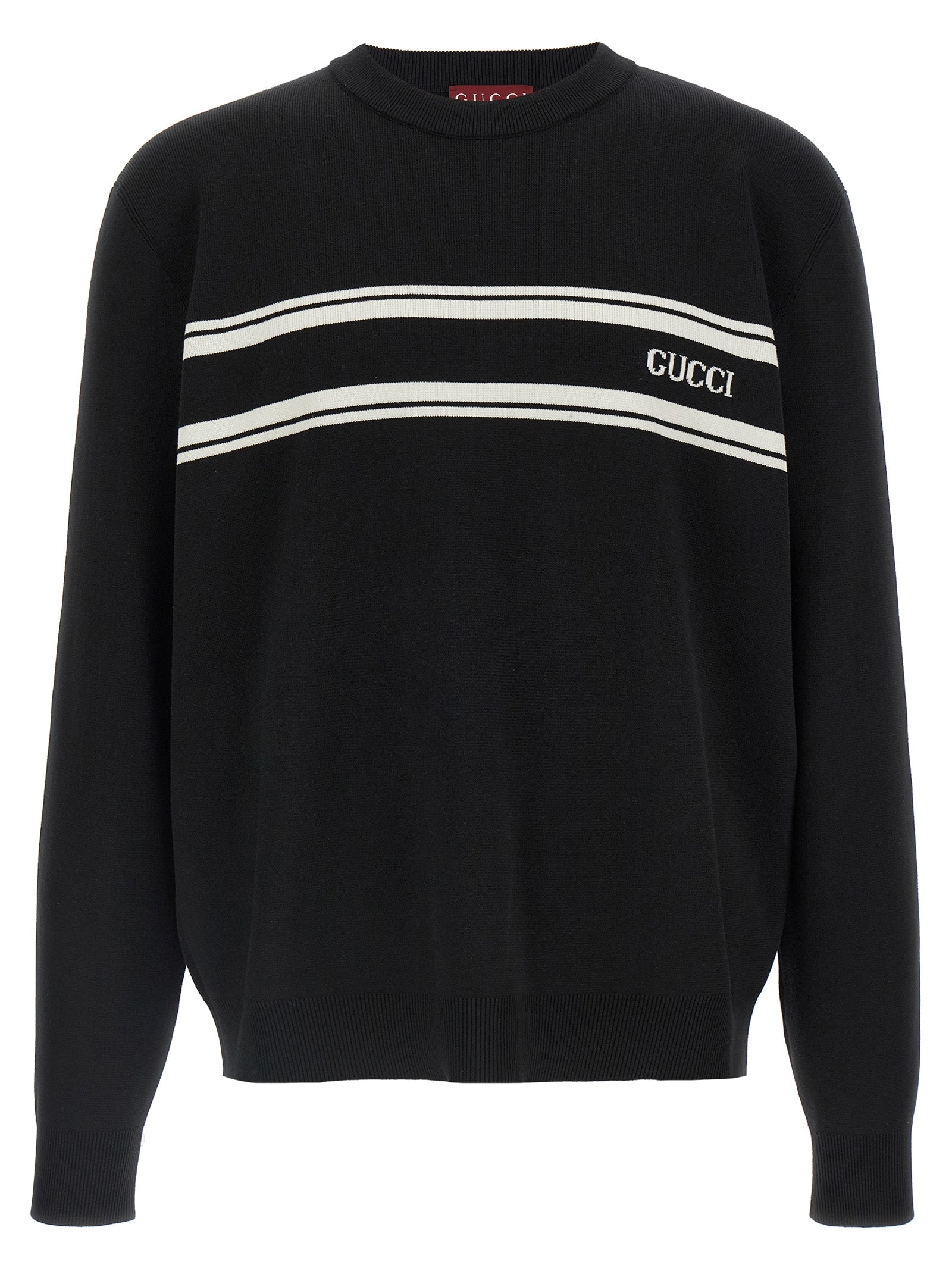 Gucci Zweifarbige Wollstrickjacke