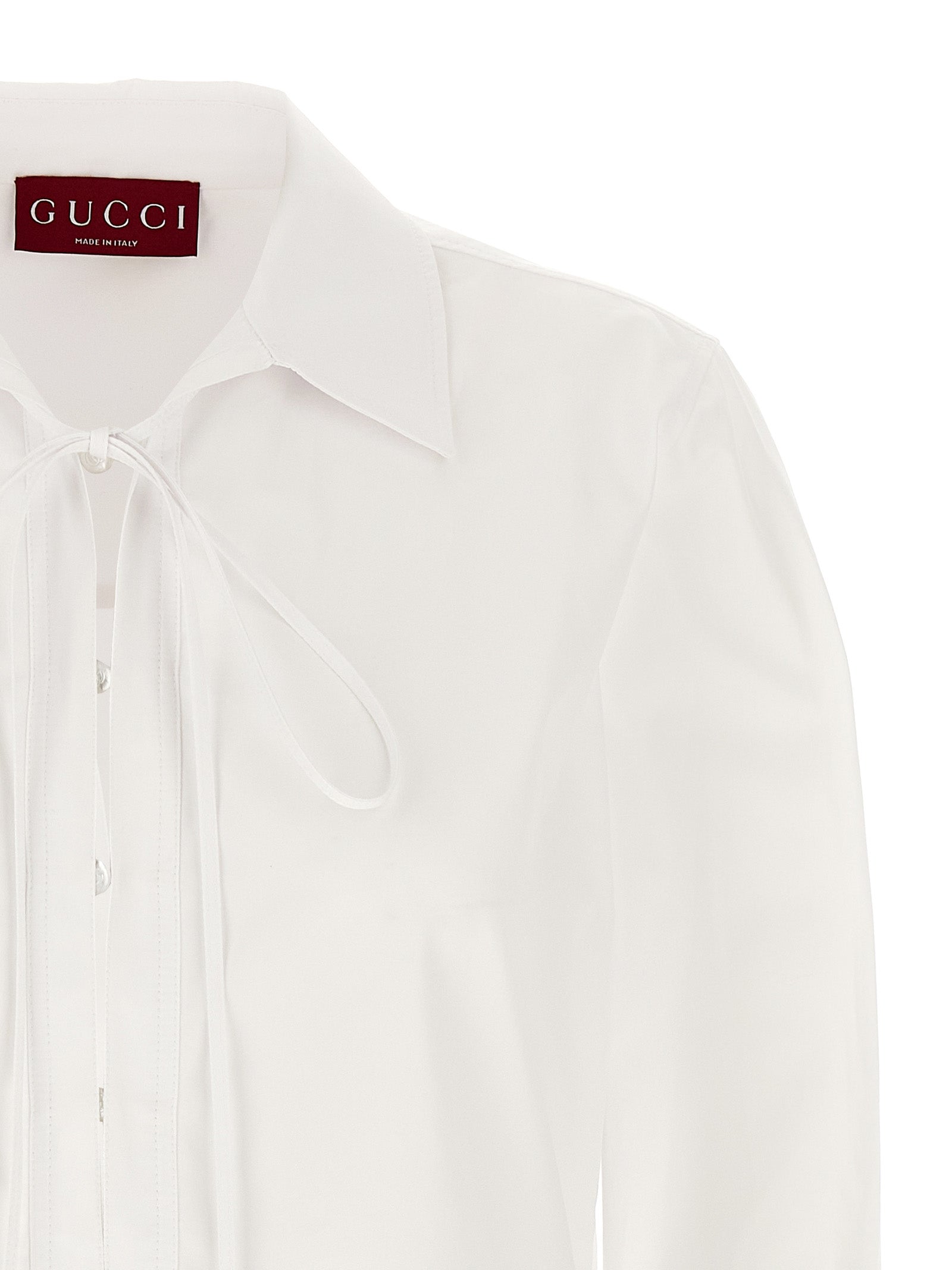 Gucci Weißes Baumwoll-Kurzkleid