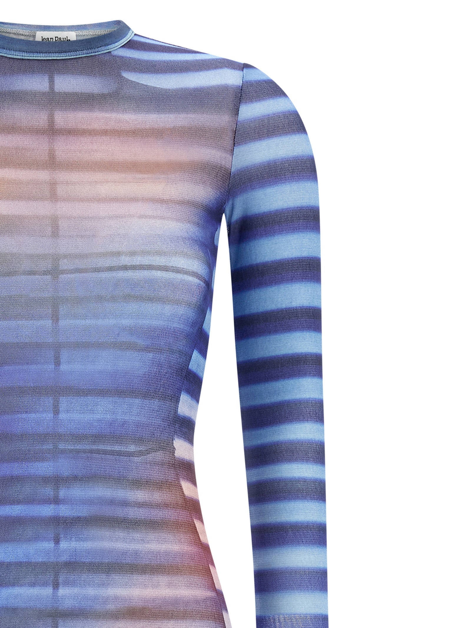 Jean Paul Gaultier Langes Kleid aus mehrfarbigem Polyamid