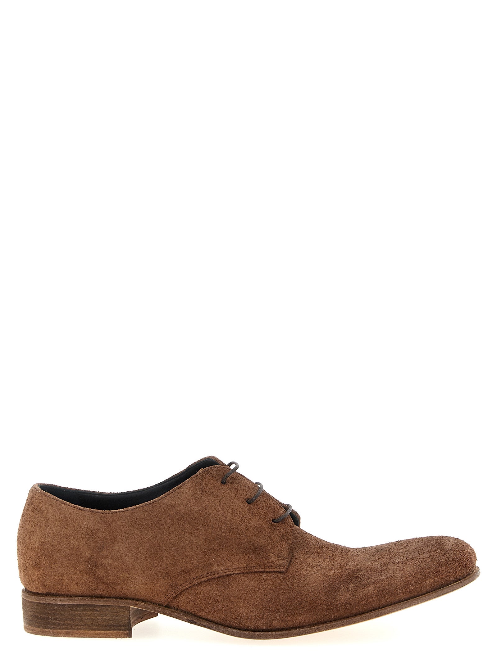 JULIAN Braune Oxford- und Derby-Schuhe aus Wildleder