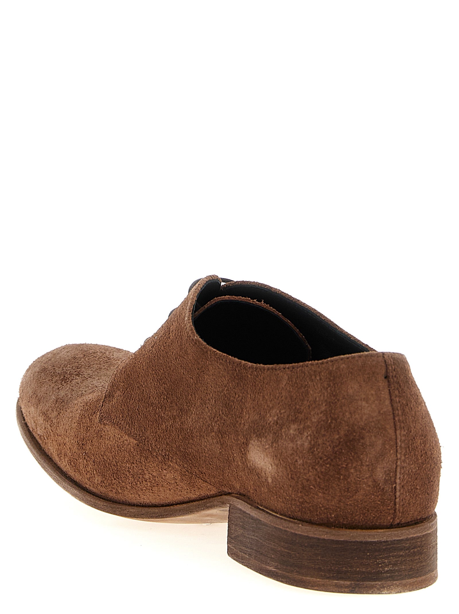JULIAN Braune Oxford- und Derby-Schuhe aus Wildleder