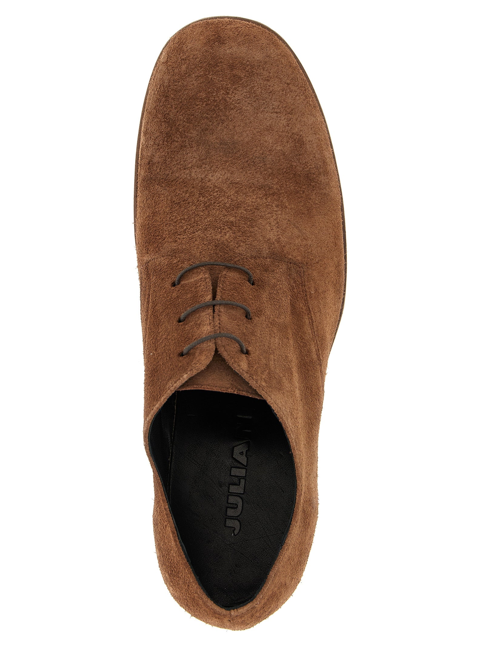 JULIAN Braune Oxford- und Derby-Schuhe aus Wildleder
