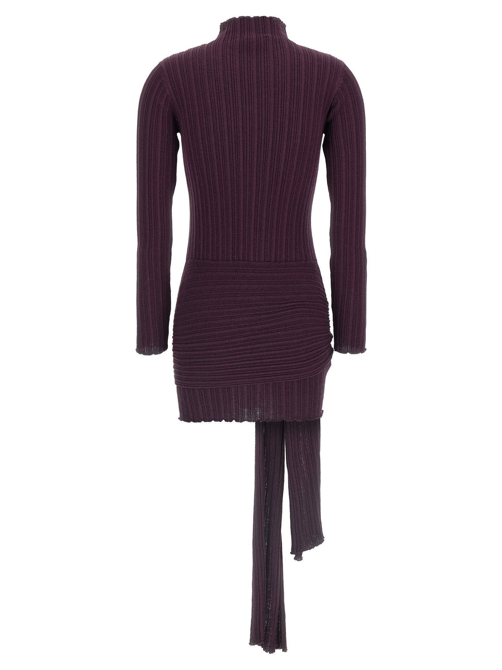 Giuseppe Di Morabito Kurzes Kleid aus violettfarbener Wolle