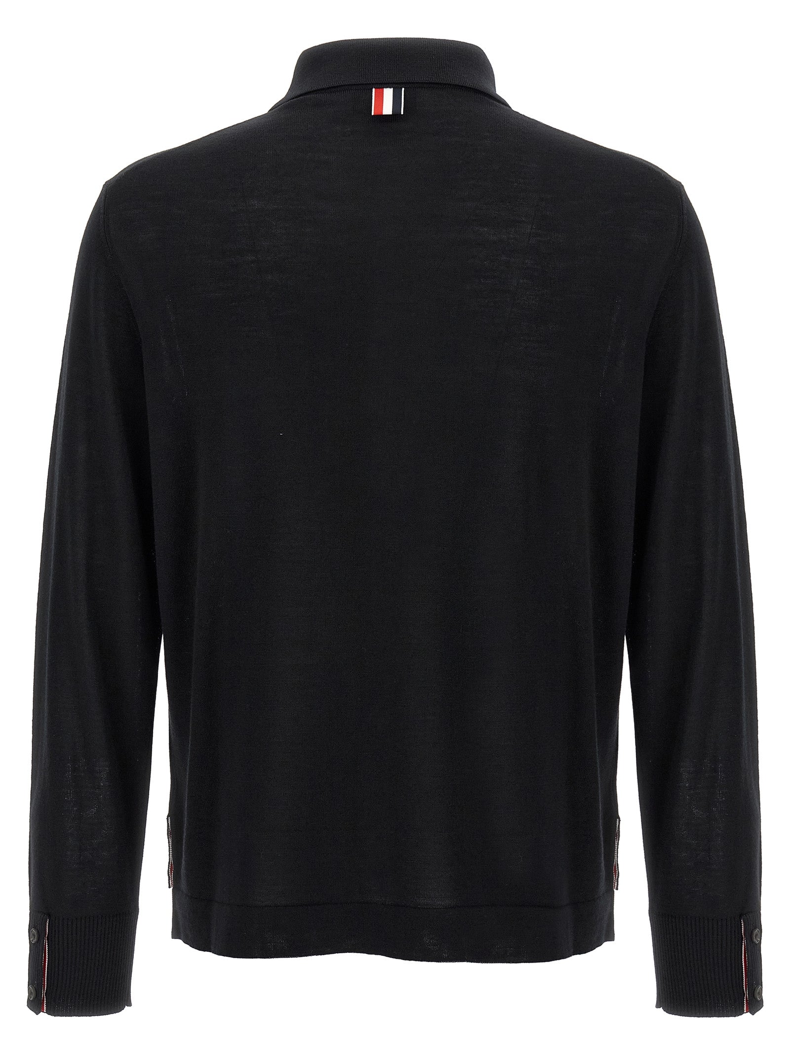 Thom Browne Schwarzer Cardigan aus Schurwolle