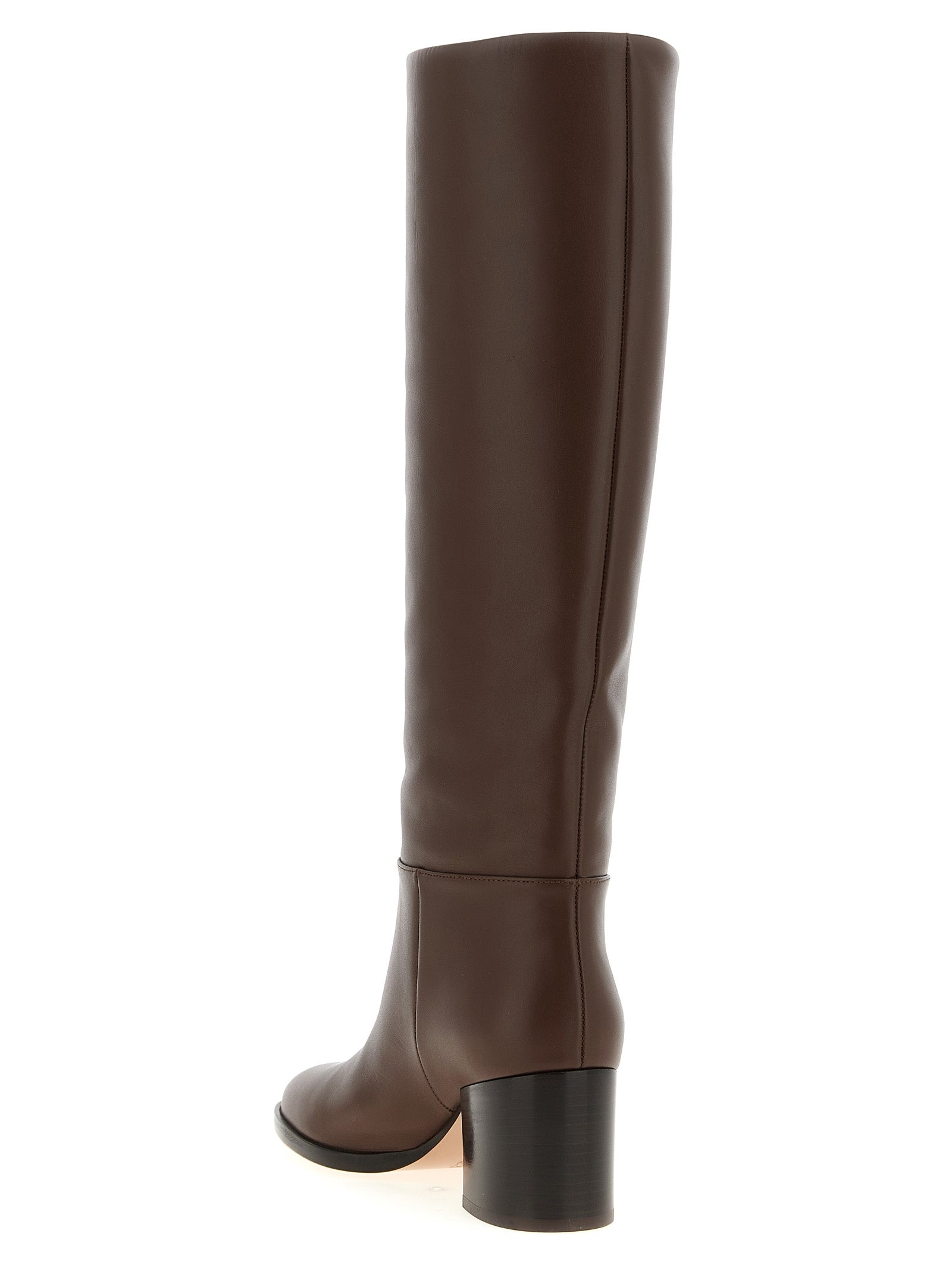 Gianvito Rossi Braun Kalbsleder Overknee-Stiefel