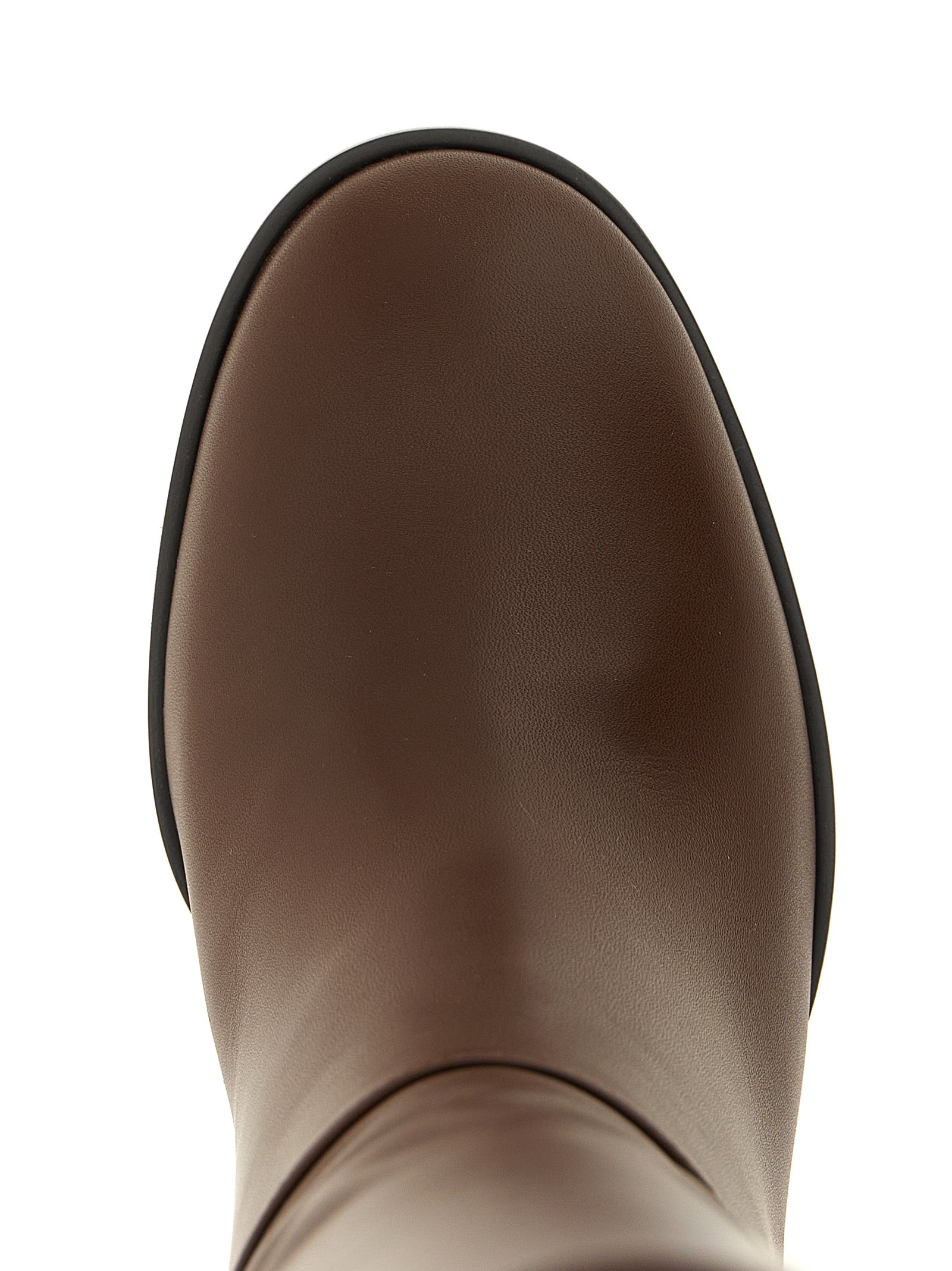 Gianvito Rossi Braun Kalbsleder Overknee-Stiefel