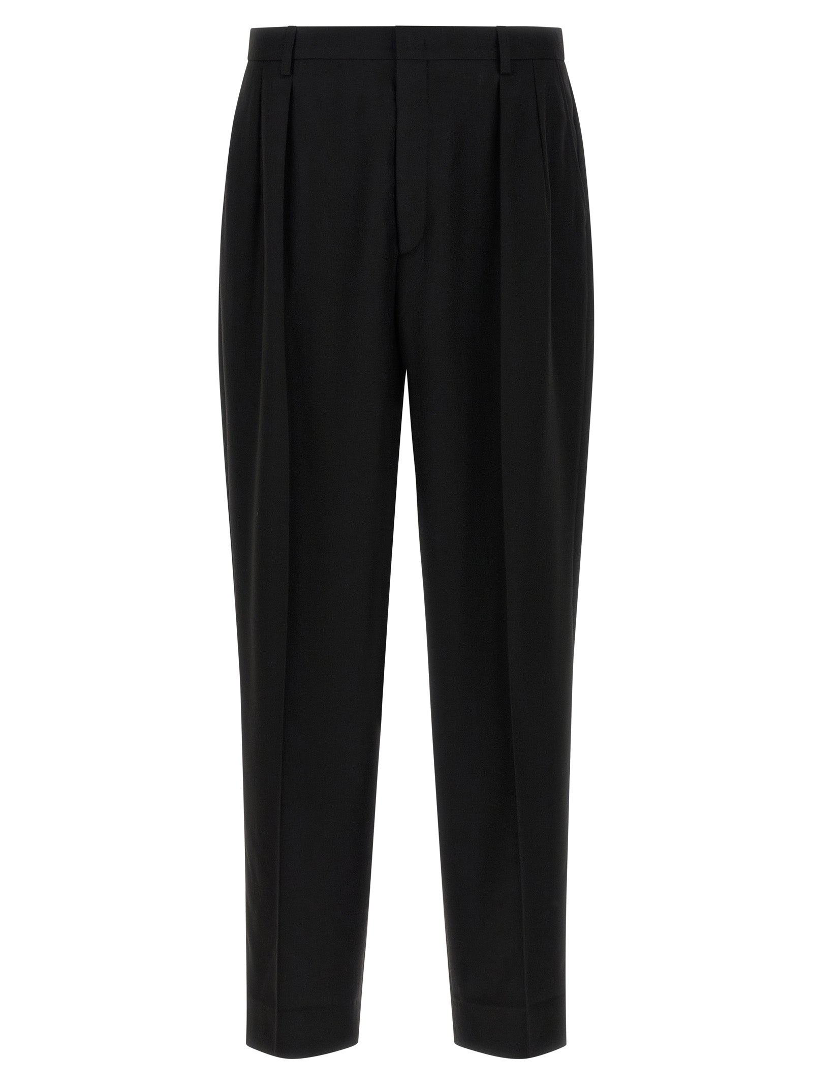 CELLAR DOOR Schwarze Palazzo-Hose aus Polyester