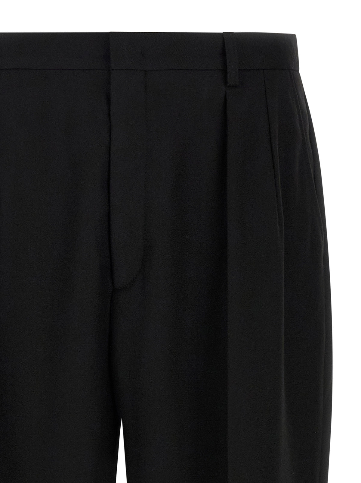 CELLAR DOOR Schwarze Palazzo-Hose aus Polyester