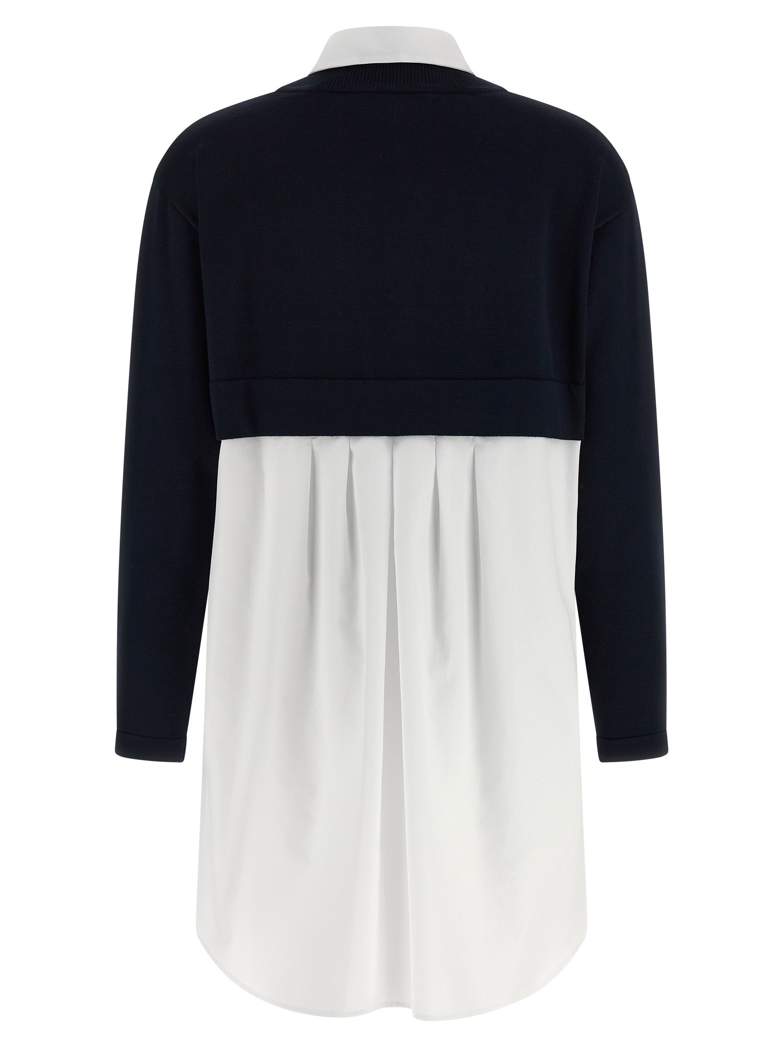 Elisabetta Franchi Kurzes blaues Kleid aus Viskose