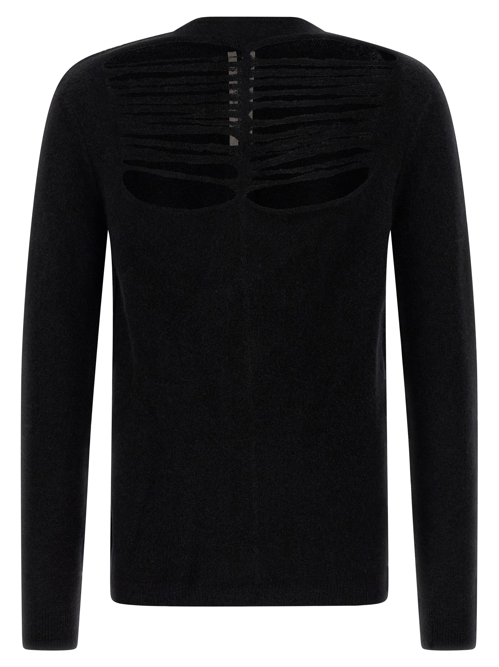 Rick Owens Schwarzer Wollcardigan