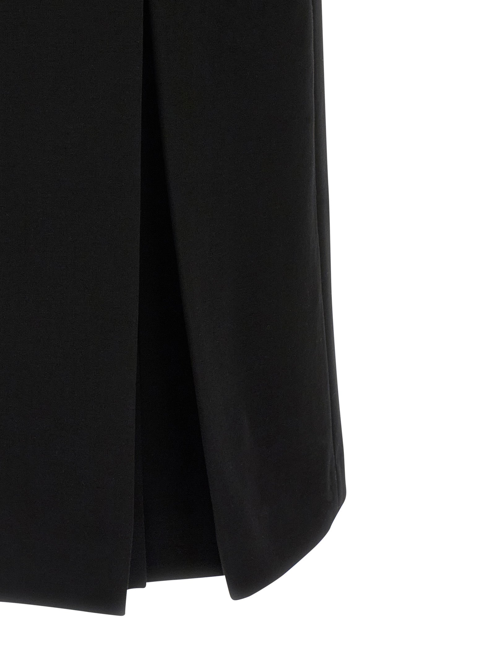 Ermanno Scervino Schwarzes Midikleid aus Viskose