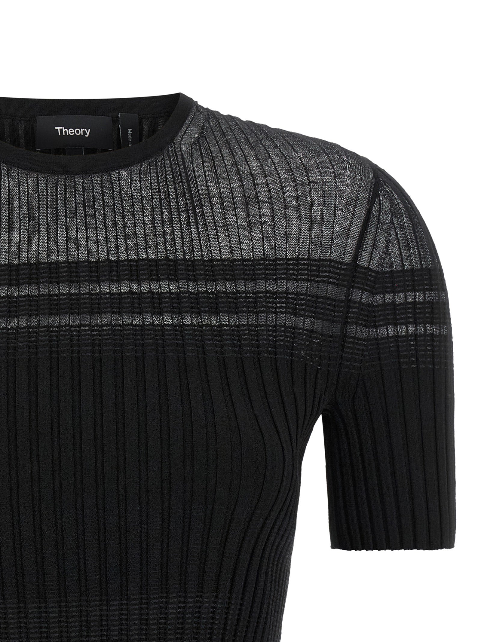 Theory Schwarzes T-Shirt aus Viskose