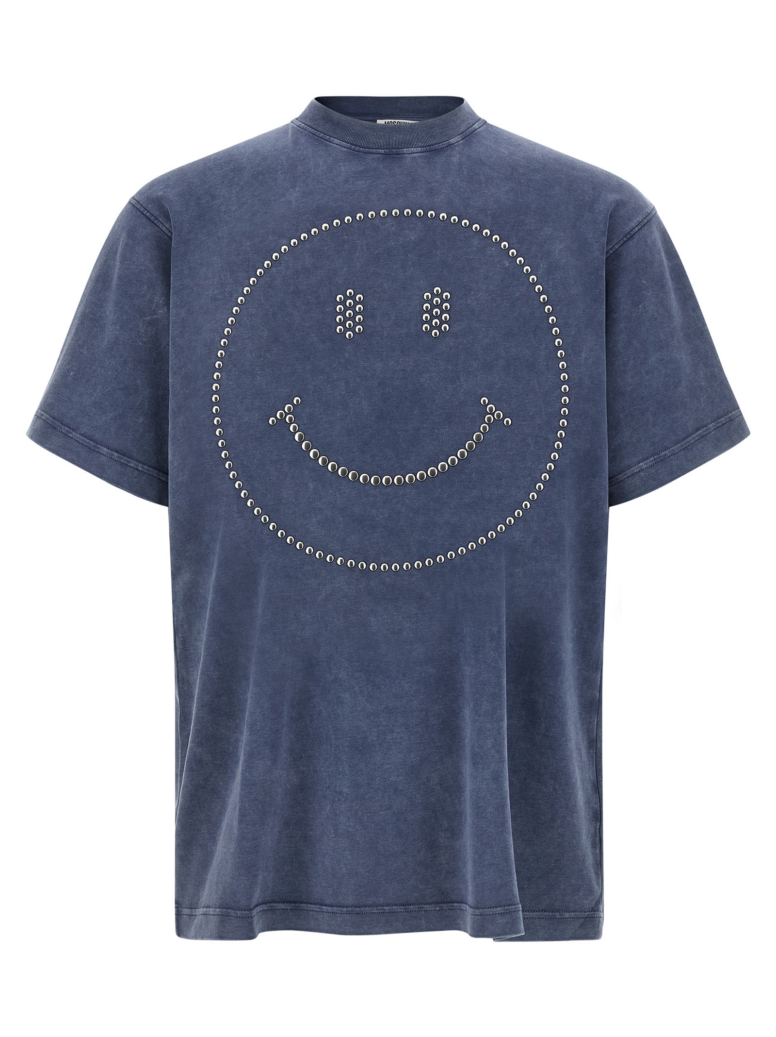 Moschino Blaues Baumwoll-T-Shirt