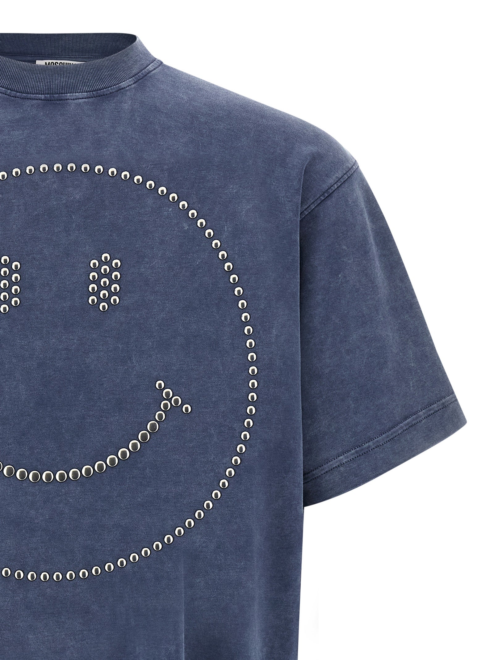 Moschino Blaues Baumwoll-T-Shirt
