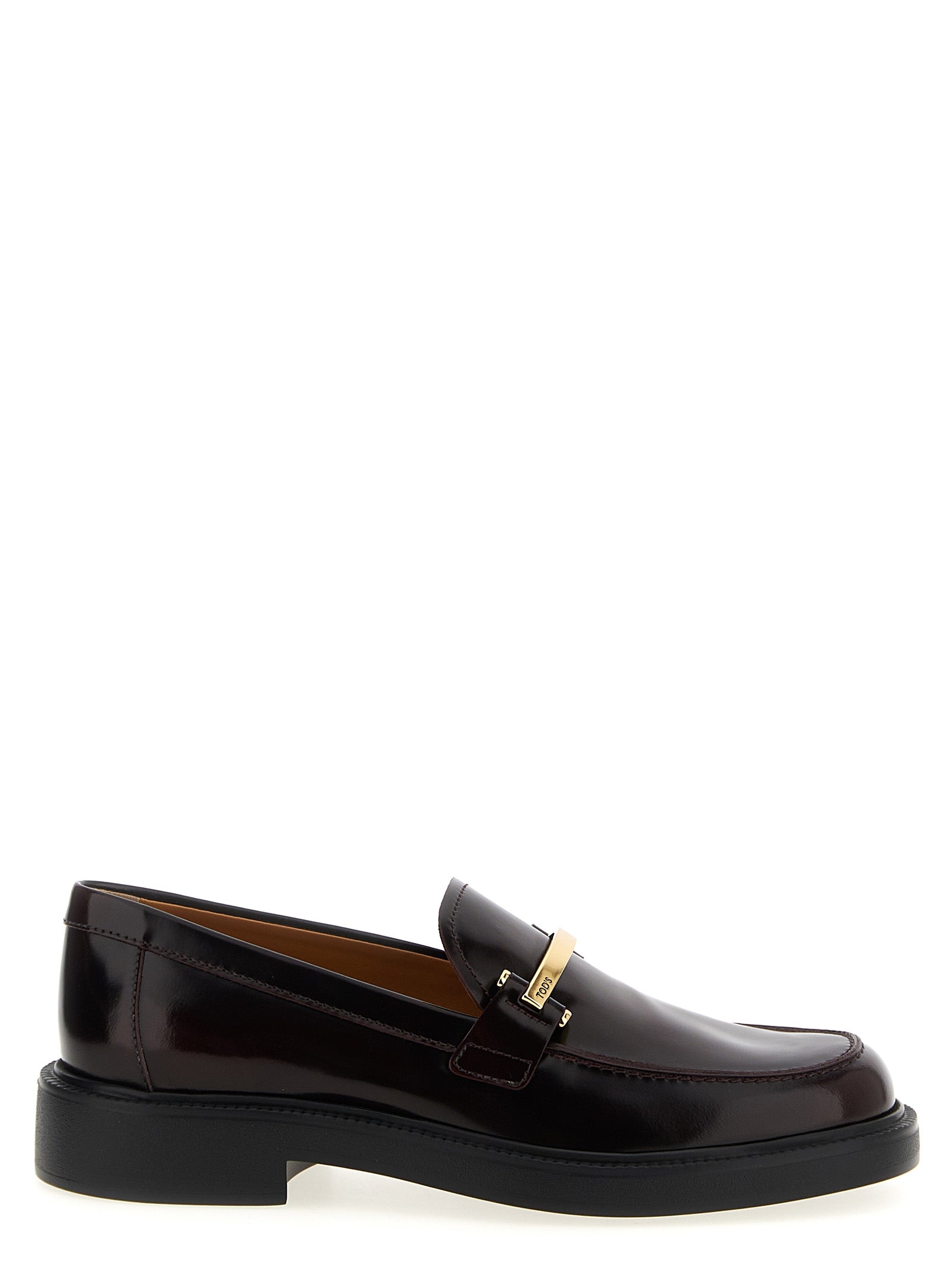 Tod's Bordeaux Kalbsleder Loafer