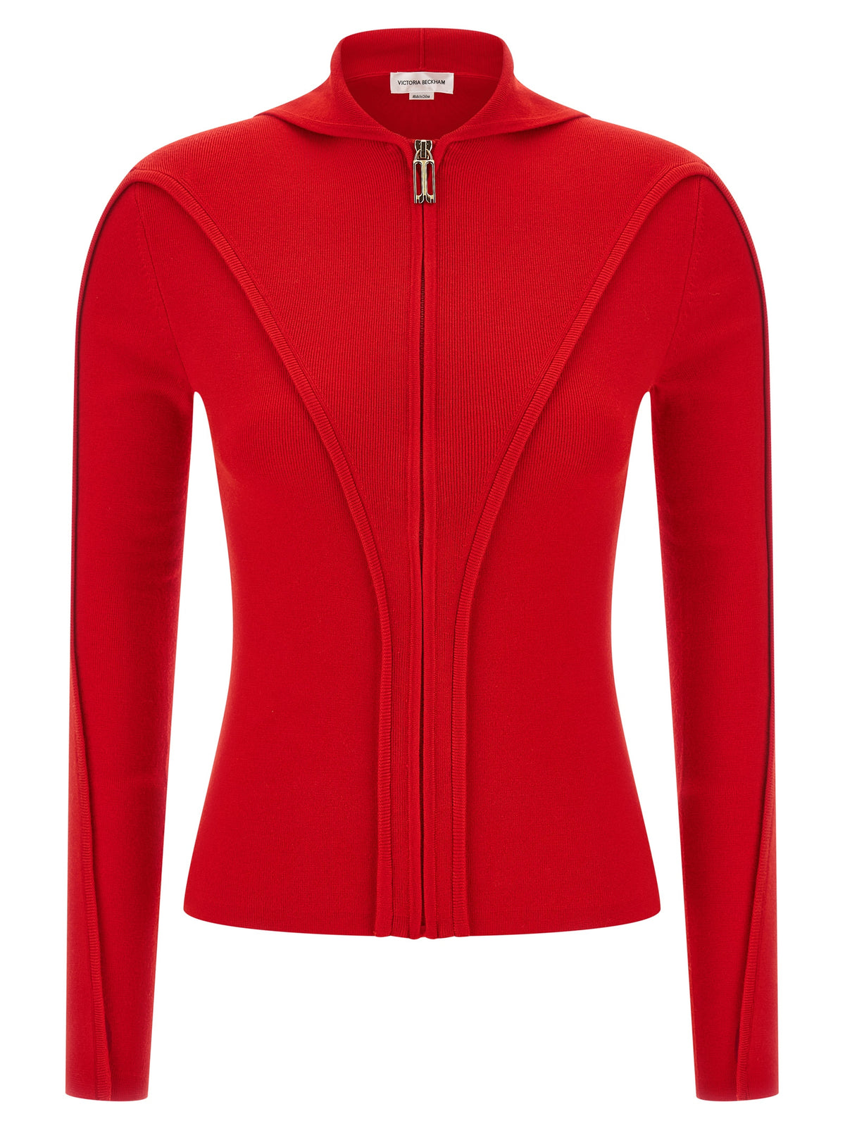 Victoria Beckham Mehrfarbige Wollstrickjacke